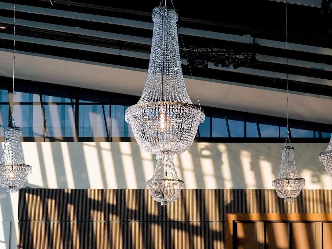 Katrina Chandeliers in the Event Hall