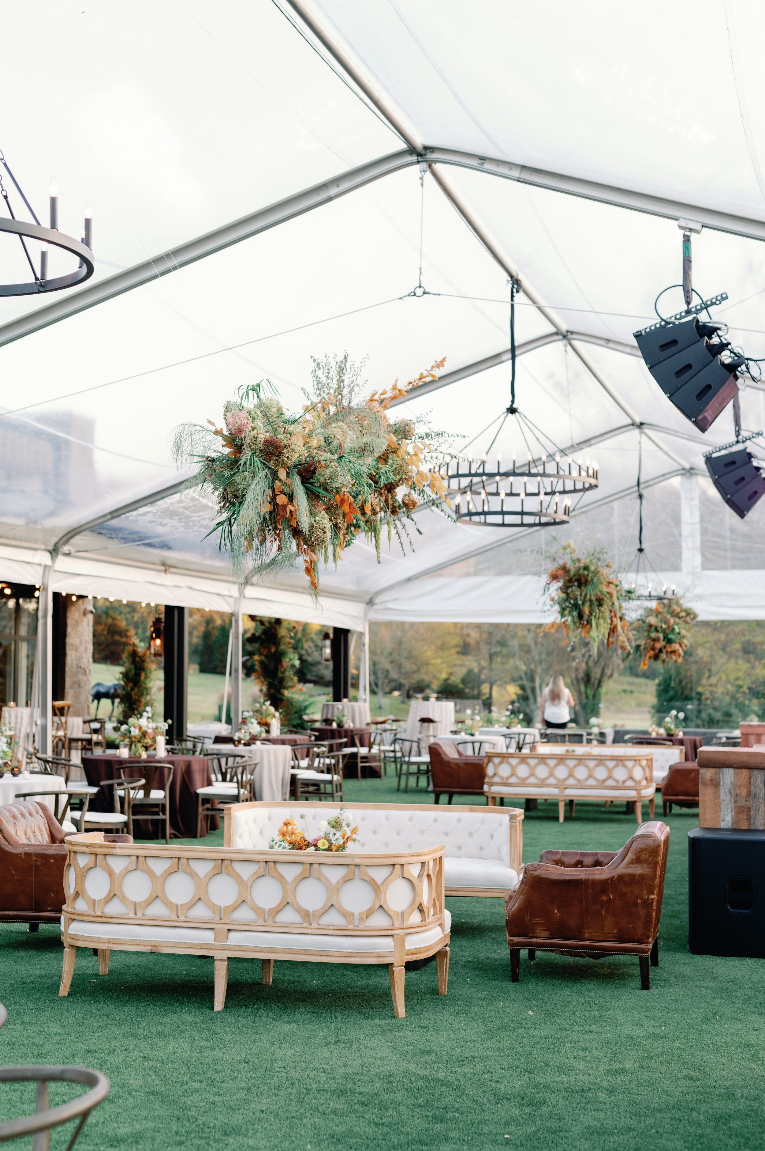 Renaissance Chandeliers in Tent 