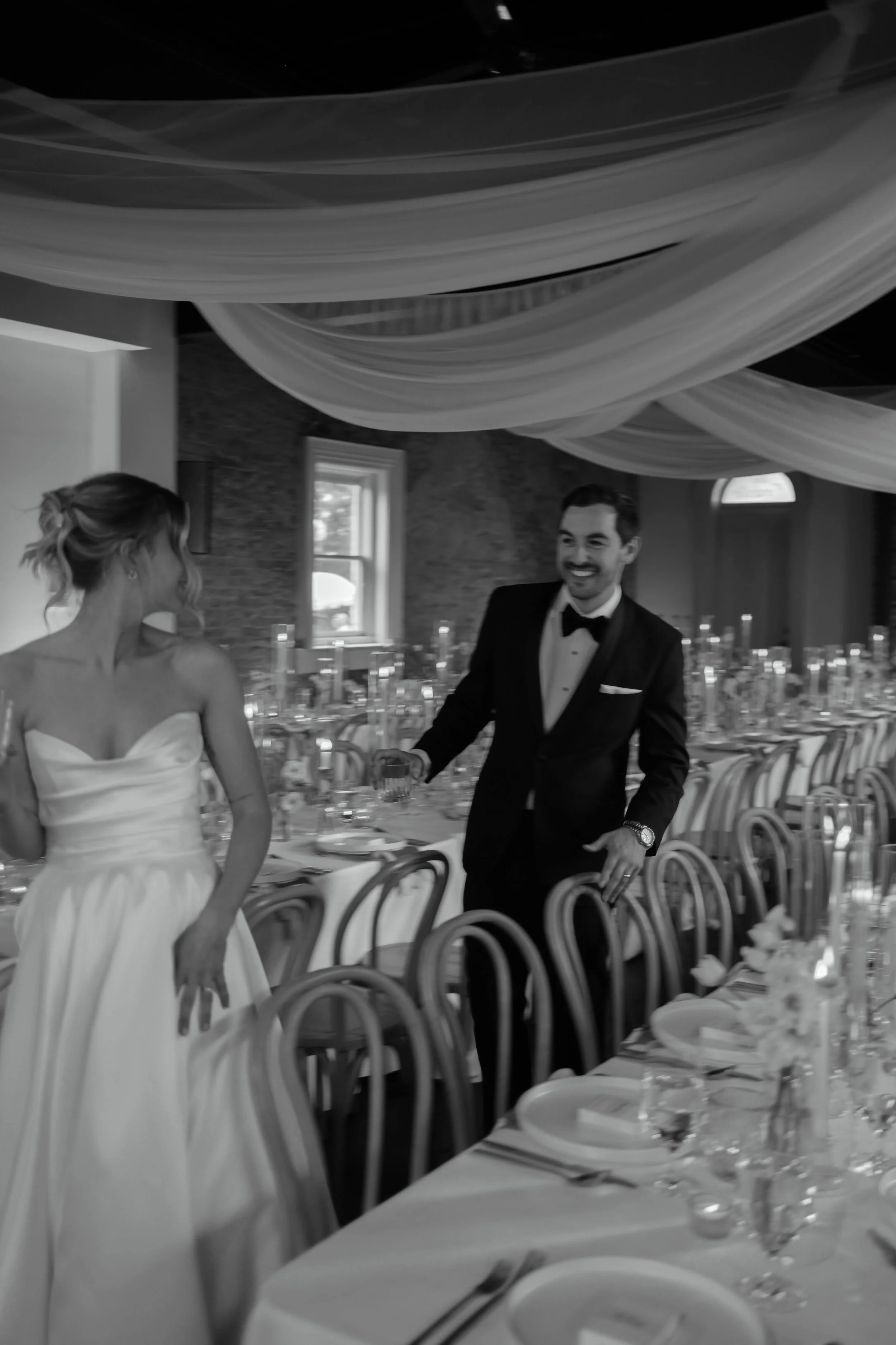 Asymmetrical Ceiling Drape