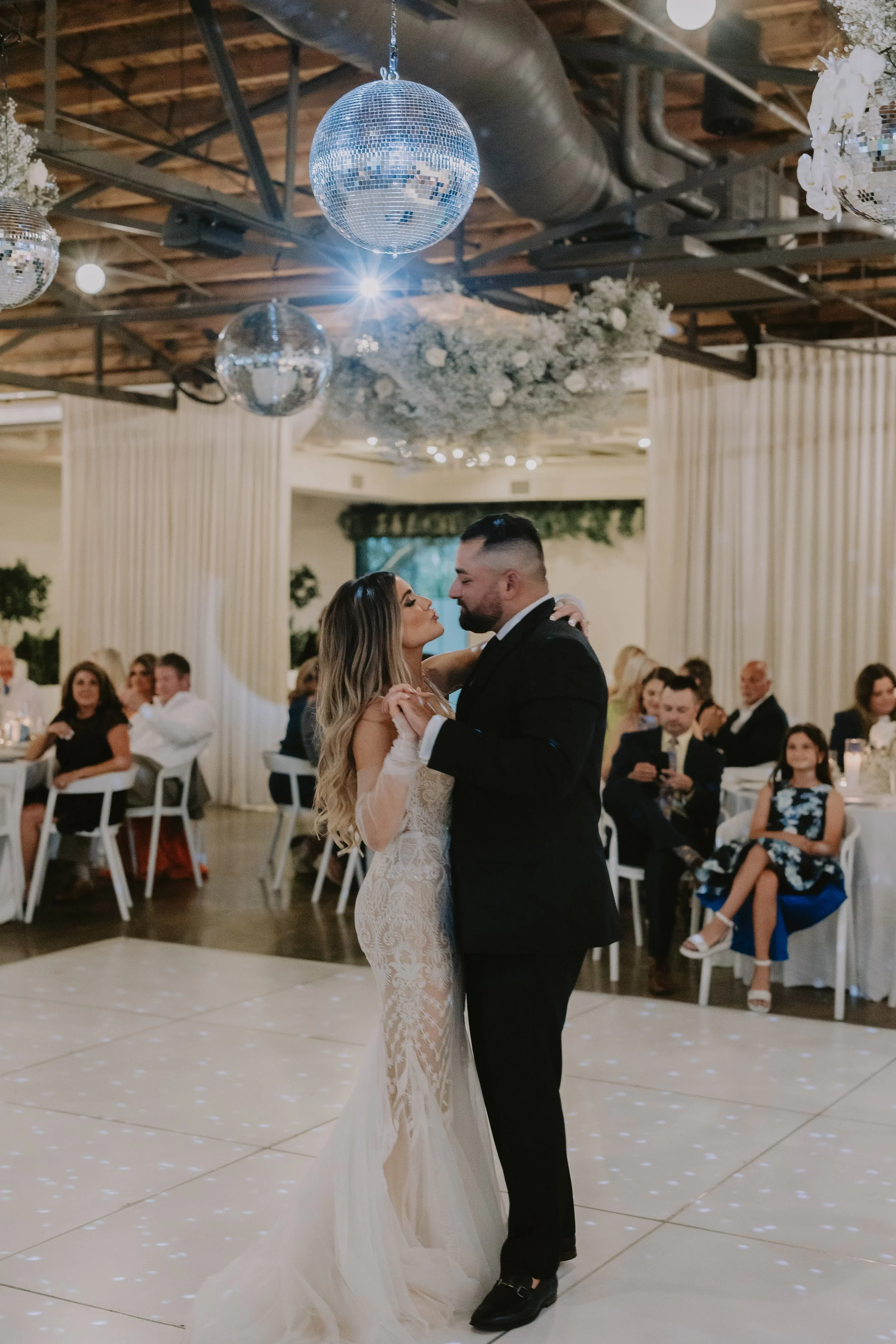 Disco Balls with Florals