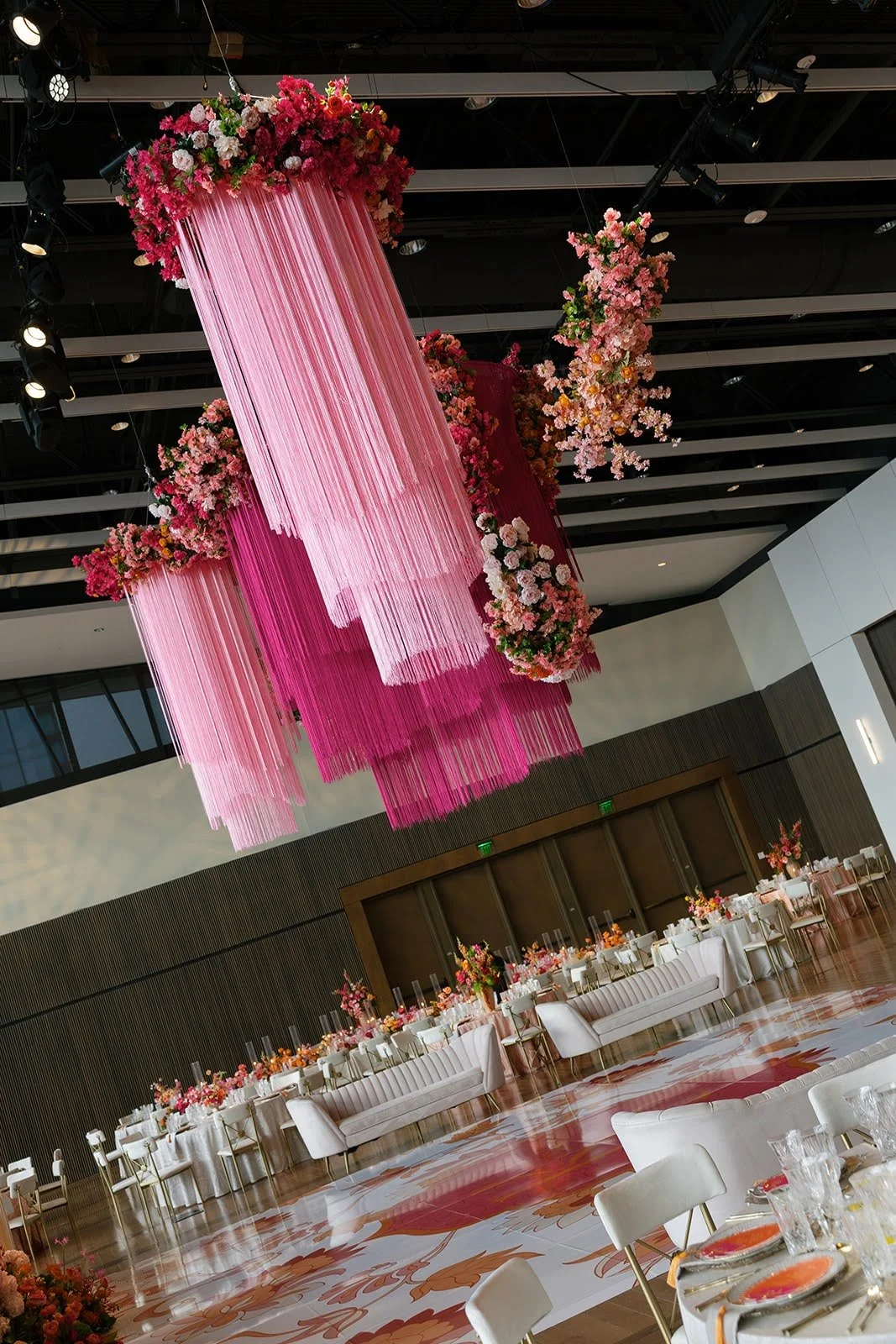 Fringe Chandeliers with Customizable Dance Floor (Colors can be Customized)