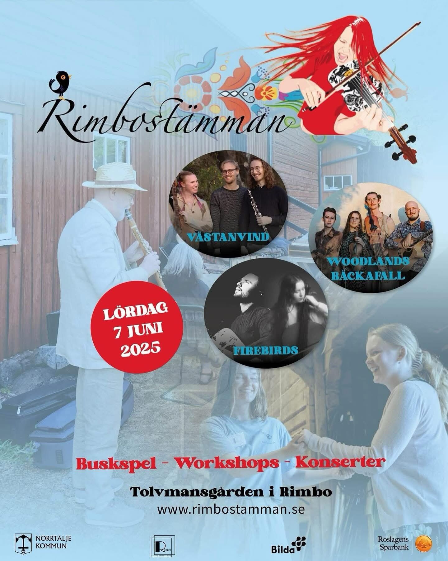 We&rsquo;re playing at Rimbst&auml;mman today at 16:00 🥳🥳
Hope to see you there!❤️
.
.
#rimbo #rimbost&auml;mman #spelmansst&auml;mma #newrelease #debutalbum #liveconcert #summertour