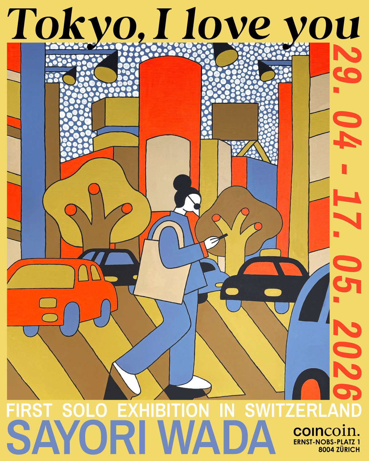 "Tokyo, I Love You" solo exhibition by Sayori Wada at coincoin gallery in Zurich