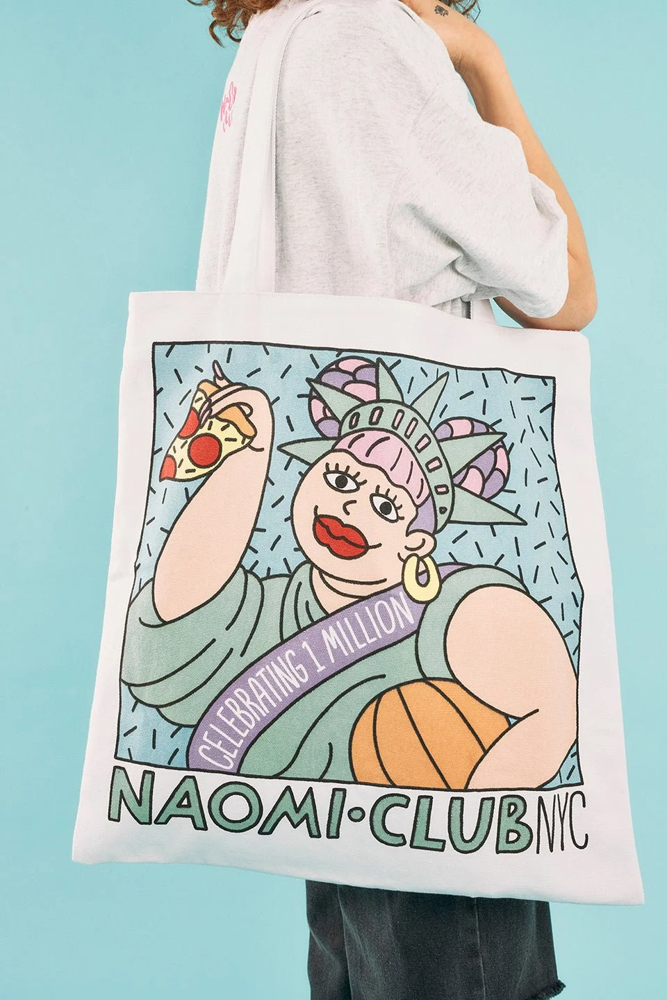 Detail of commemorative goods designed for Naomi Watanabe YouTube channel by Sayori Wada, freelance illustrator and designer