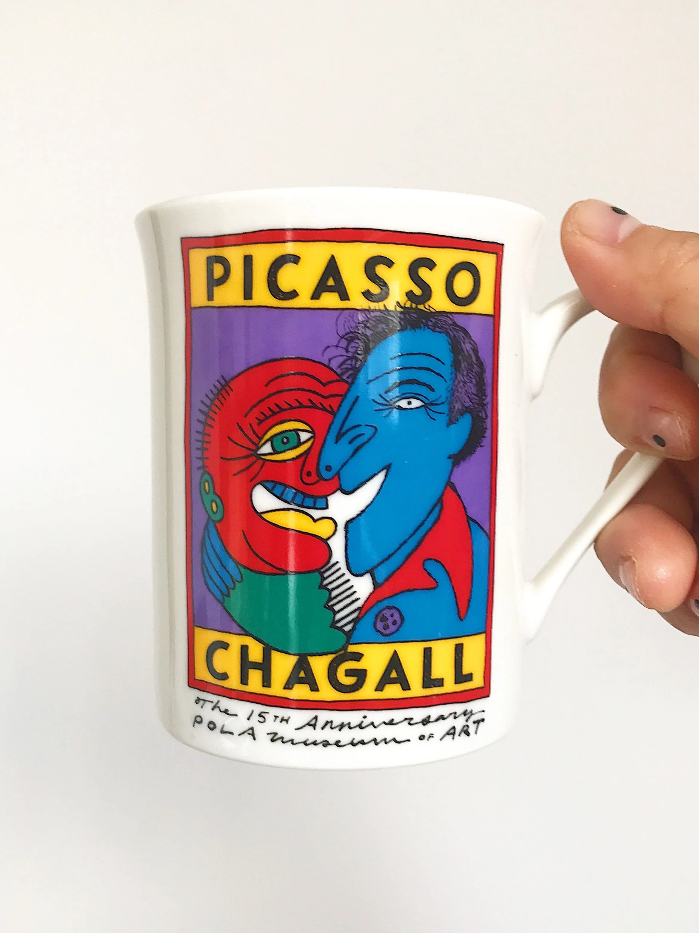 Illustrated merchandise design for Pola Museum of Art exhibition 'Picasso and Chagall: IMAGINARY DIALOGUES' by freelance illustrator Sayori Wada