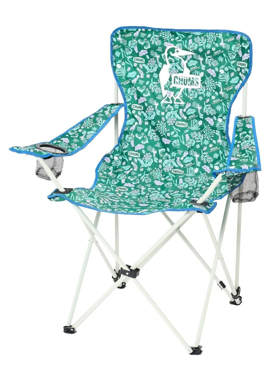 Pattern illustration for CHUMS Japan camping goods including tents and accessories by freelance illustrator Sayori Wada