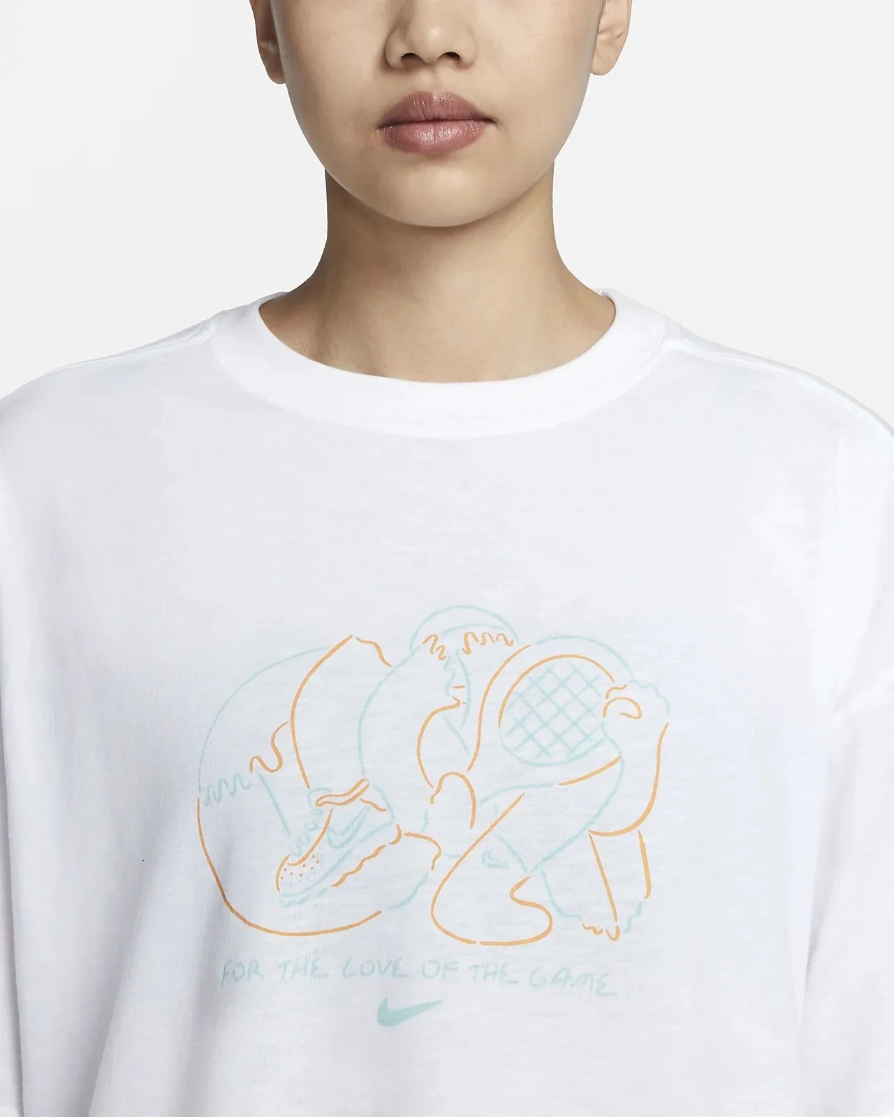 T-shirt graphic illustration for NIKE created by freelance illustrator Sayori Wada (outsourced)