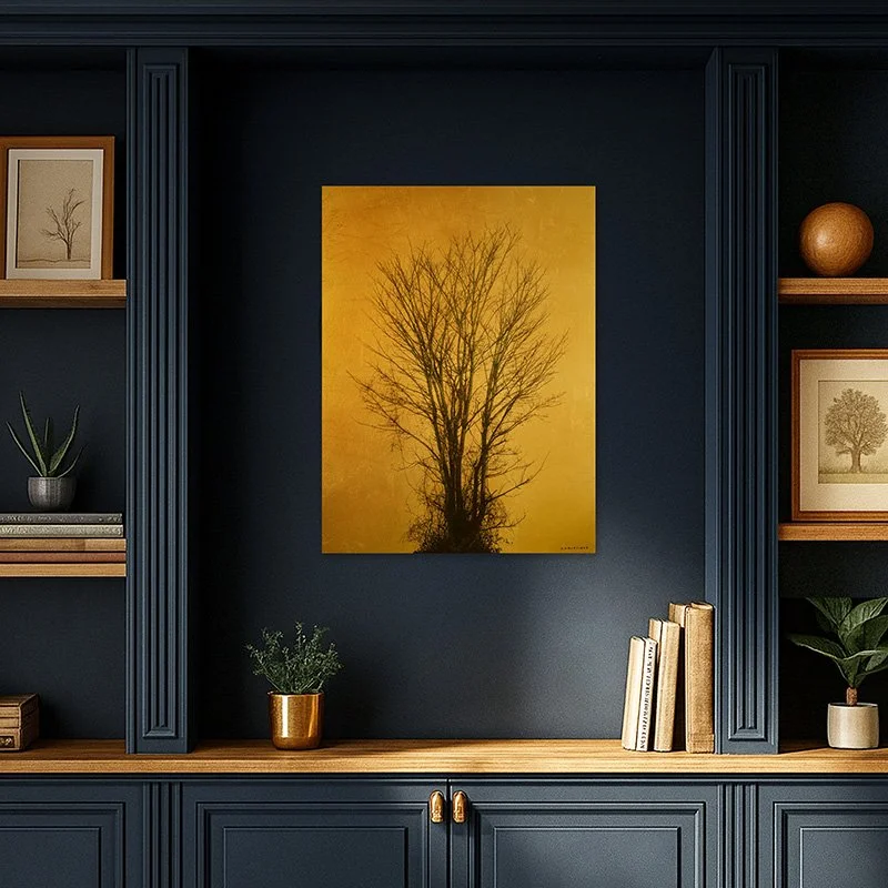 Original contemporary gold leaf artwork by British artist Andrew Mortimer