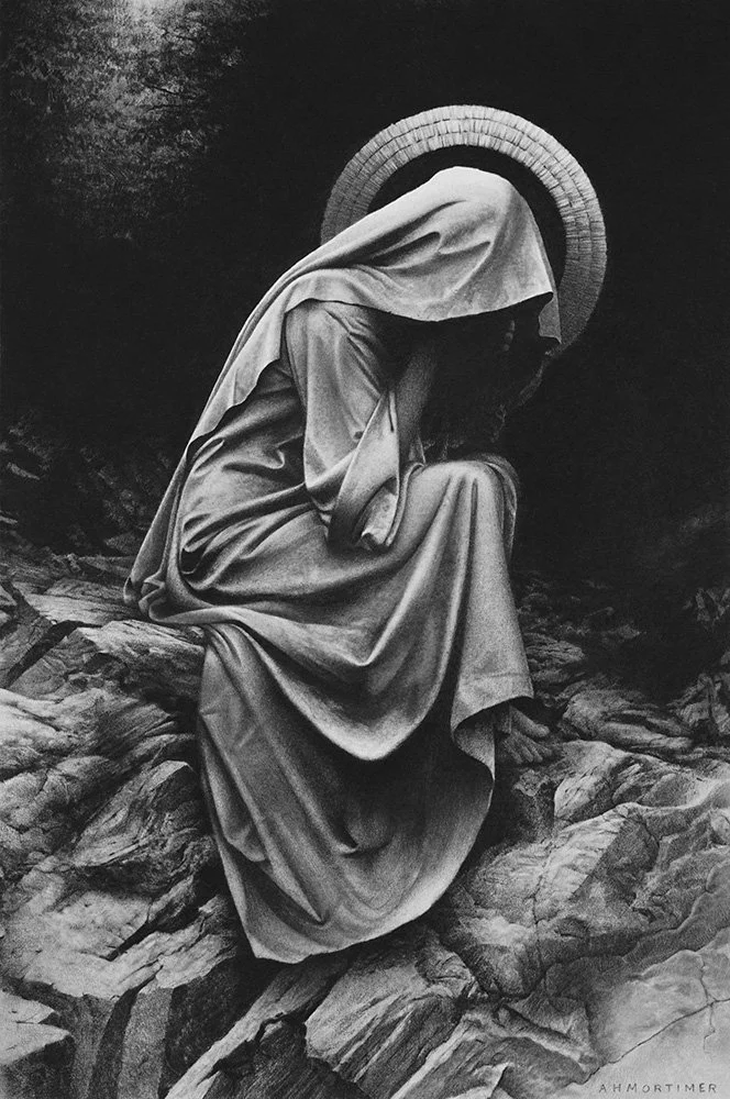 Hope - A2 charcoal drawing