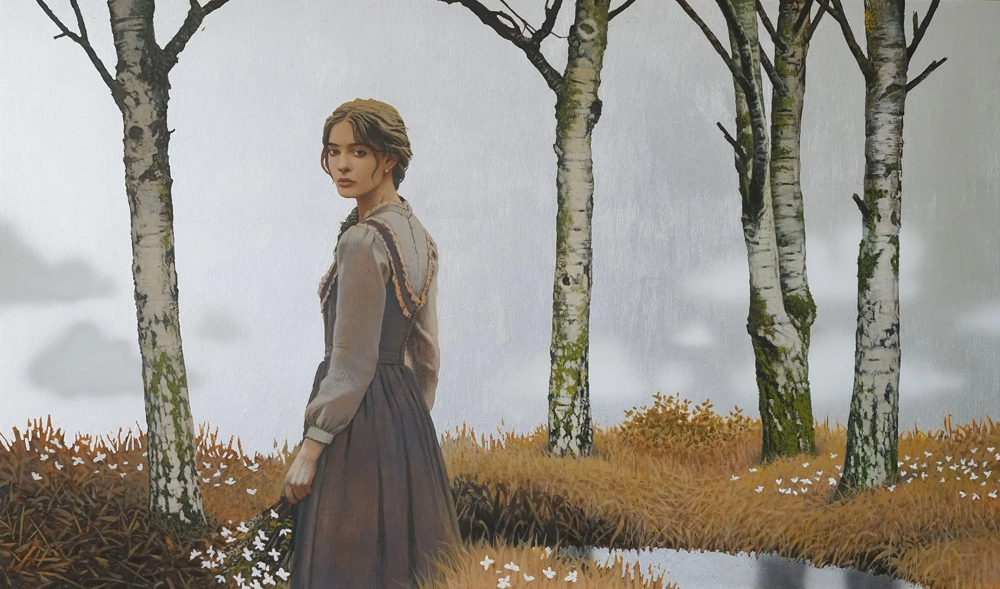 Original silver leaf artwork by Andrew Mortimer