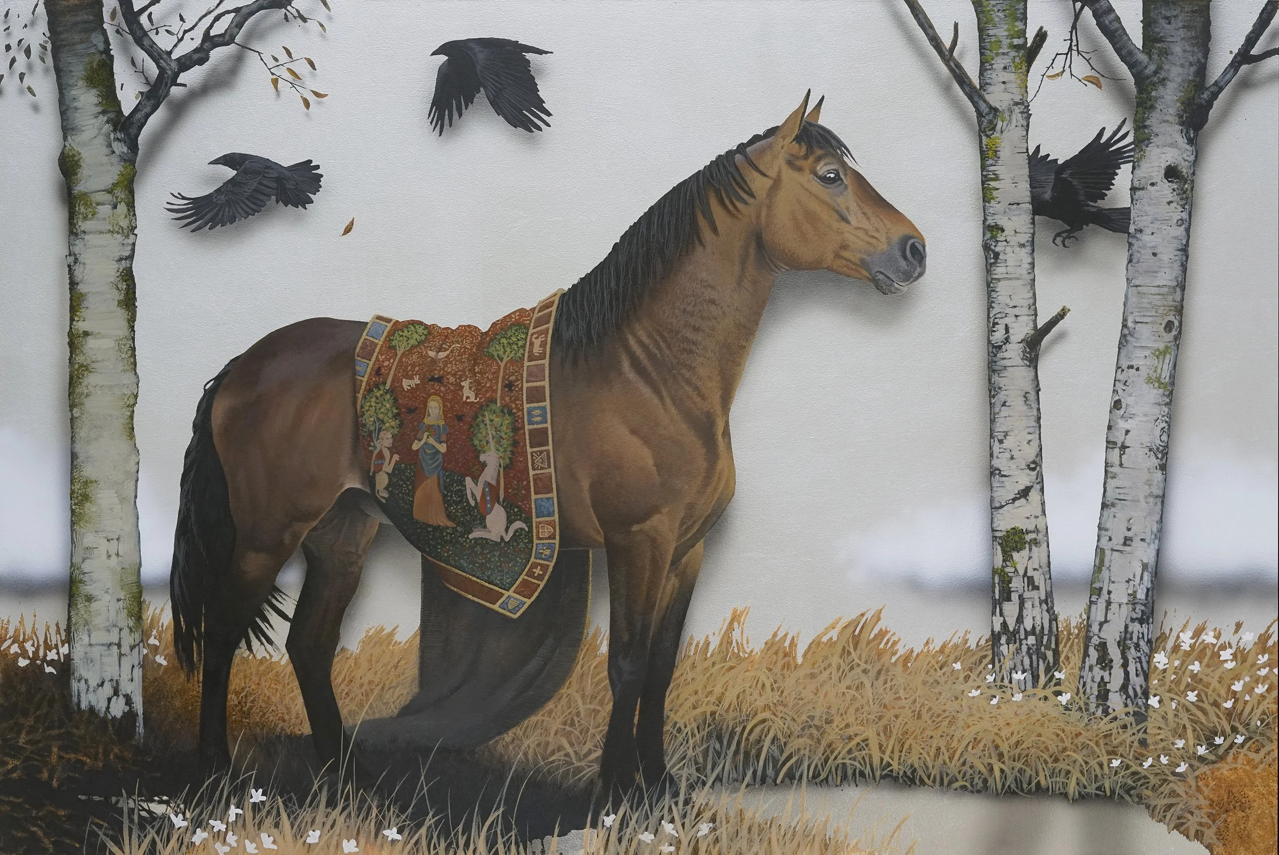 Commission a painting with gold or silver leaf by Andrew Mortimer