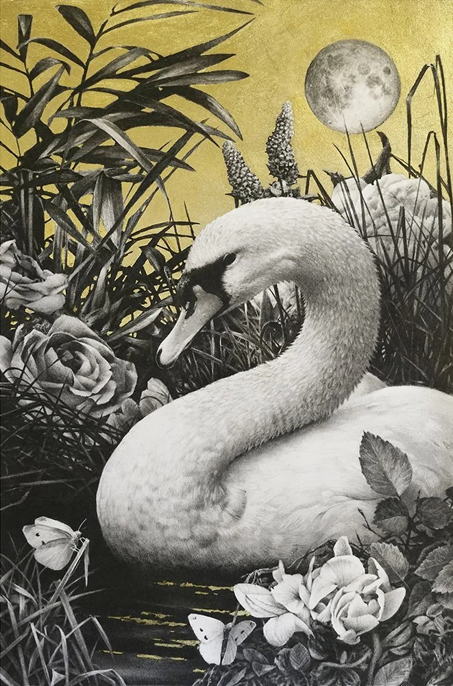 Olor animo - gilded print