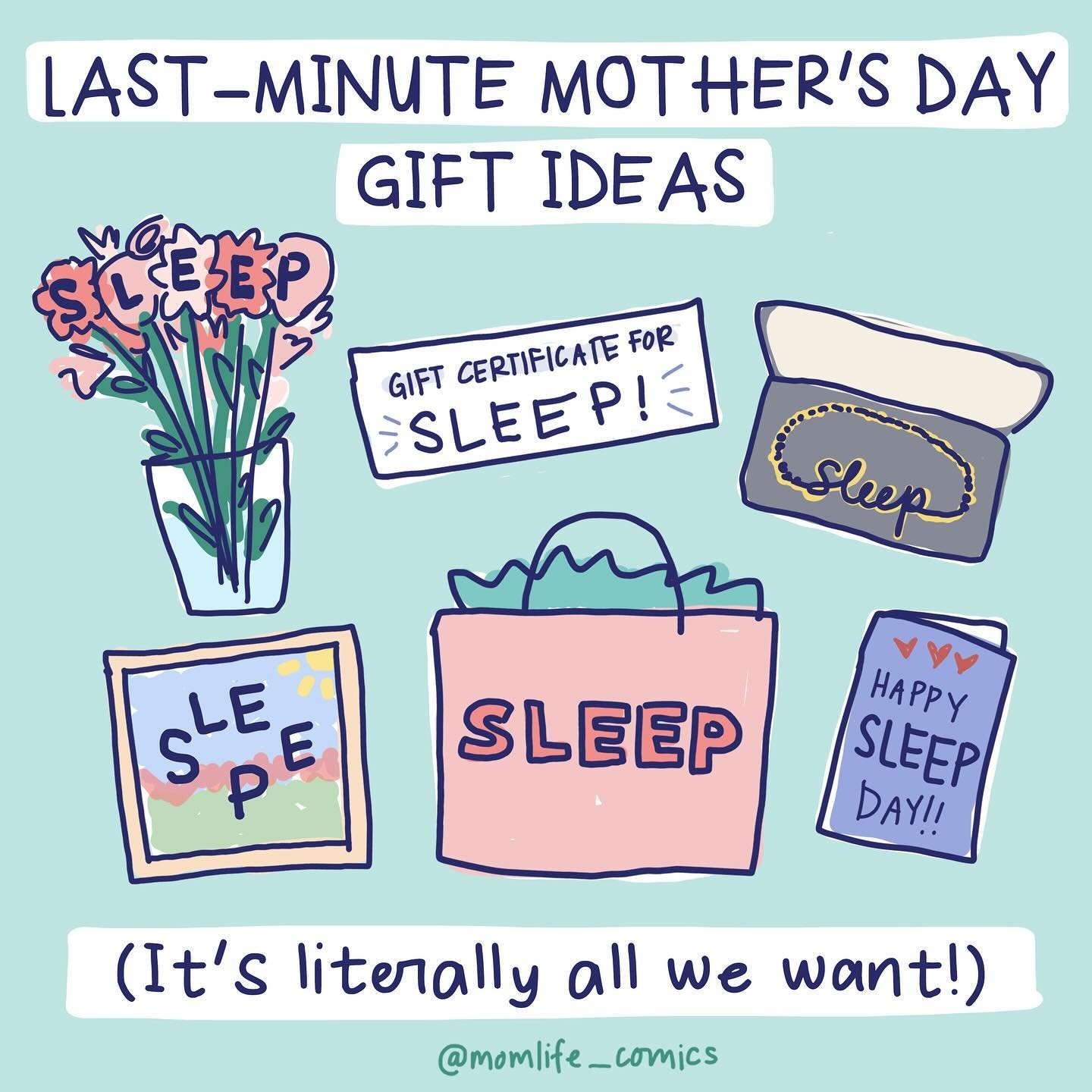 A few [random] old comics in honor of Mother&rsquo;s Day this weekend 😴🥴

👉What do you have planned on Sunday? I&rsquo;m taking a fitness class in the morning + then having brunch at @westendhyannis with some mom friends. I will be spending the af