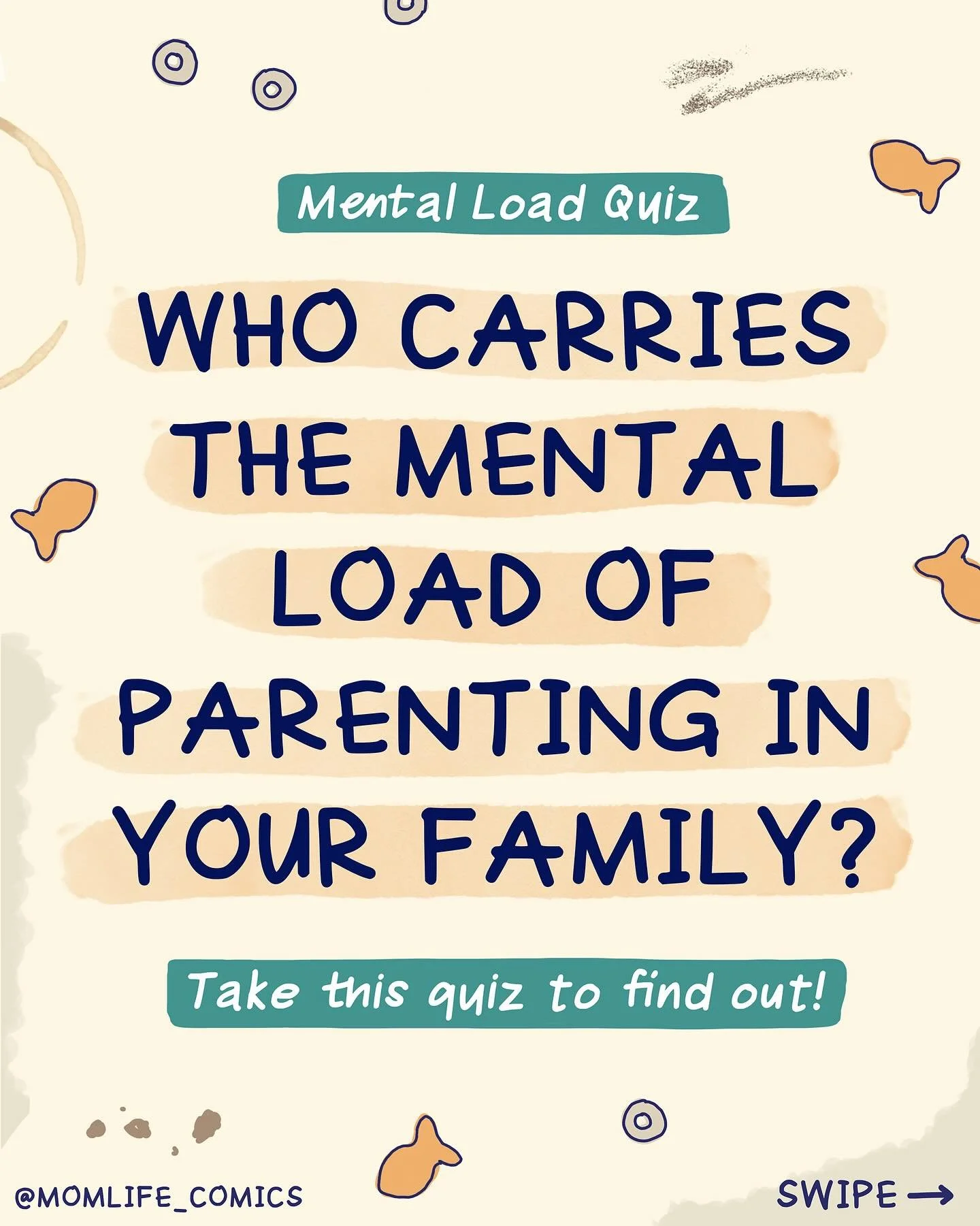 Take this short* quiz to find out if the mental load of parenting is divided equally in your household! 
*Well, it was supposed to be short but just like the mental load, it ended up being way more than expected…and there are SO MANY topics I