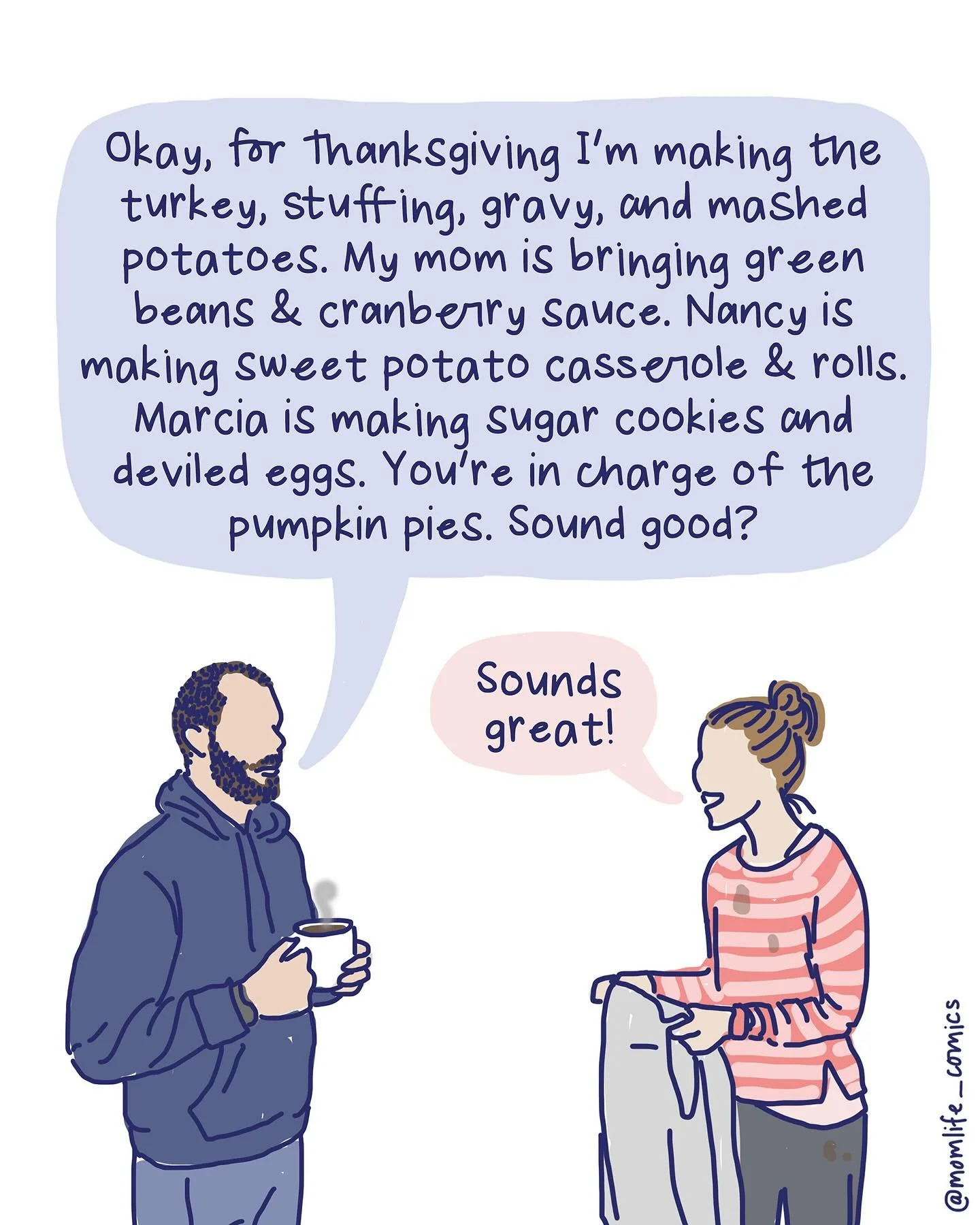 I made this in 2023 but I&rsquo;m going to keep sharing it every Thanksgiving bc I think it&rsquo;s a very important reminder about the double standards surrounding COOKING + THE HOLIDAYS 😵&zwj;💫

ALSO: the fact that so many people are shocked (imp