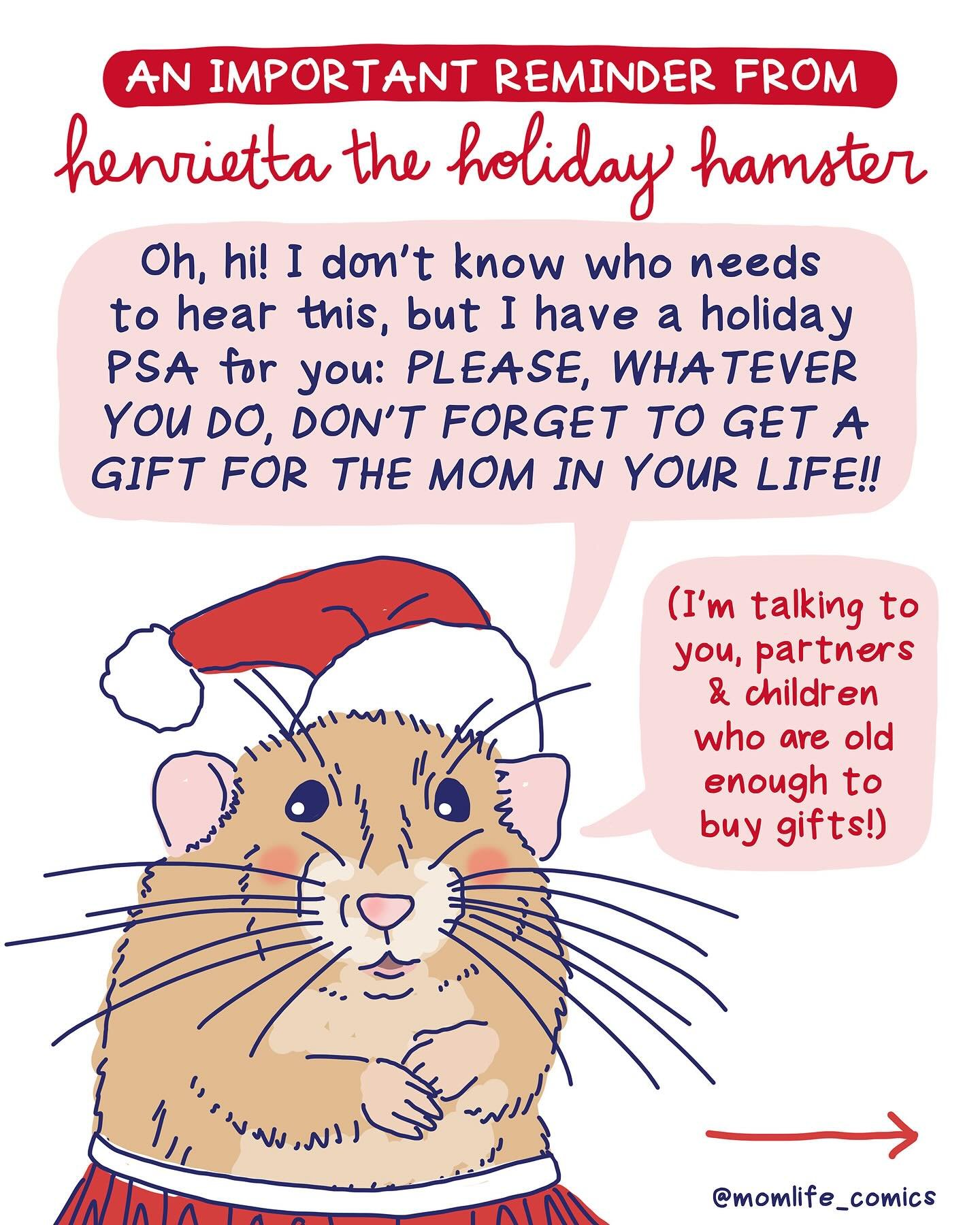 Moms: DM this post to your partner (or teenage children)!

This post was inspired by the MANY messages I receive every holiday season from moms who tell me that they received NO gifts from their family and/or that their stocking was completely empty 