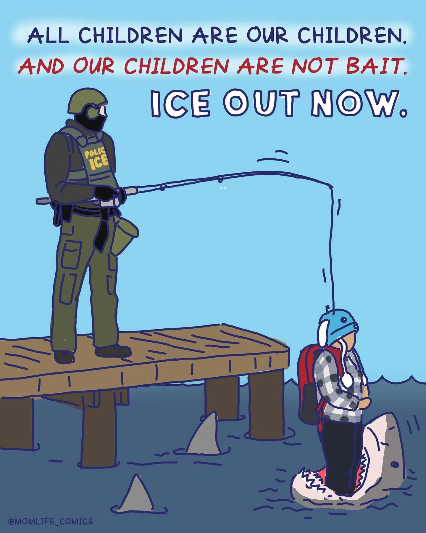 Art is resistance! Your voice matters! Cartoonists against ICE 🚫🧊 Join us or share to help spread the word. #iceoutcomics #iceoutmpls

Sending love to everyone who feels scared and alone right now. We support you and are fighting for you ❤️

And to