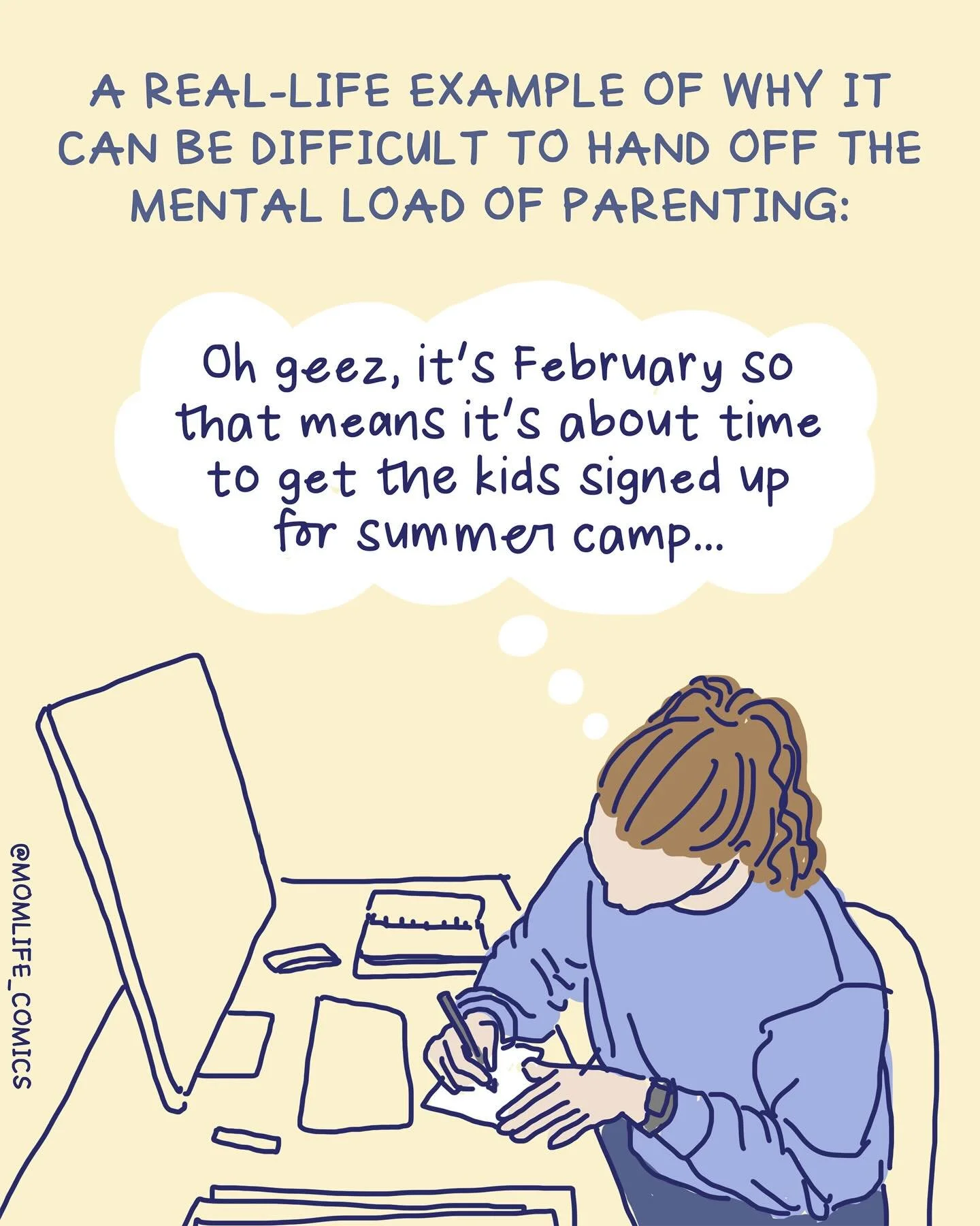 *NOTE: I know that many of you had to sign up for summer camp(s) in Dec or Jan and that is bonkers!!! 😵&zwj;💫😵&zwj;💫😵&zwj;💫😵&zwj;💫😵&zwj;💫😵&zwj;💫😵&zwj;💫😵&zwj;💫

👉This thought process is what moms/default parents have to go through wit