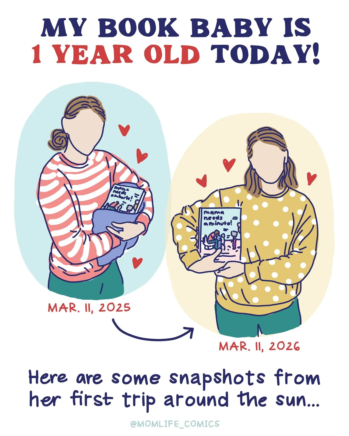 &ldquo;Mama Needs a Minute!&rdquo; is ONE today! And wow, what a year it&rsquo;s been 🥰

In the past 12 months I did 12 book events (in 10 different places!) + 19 podcast interviews about my book. 

I was interviewed on a live morning show (THE SCAR