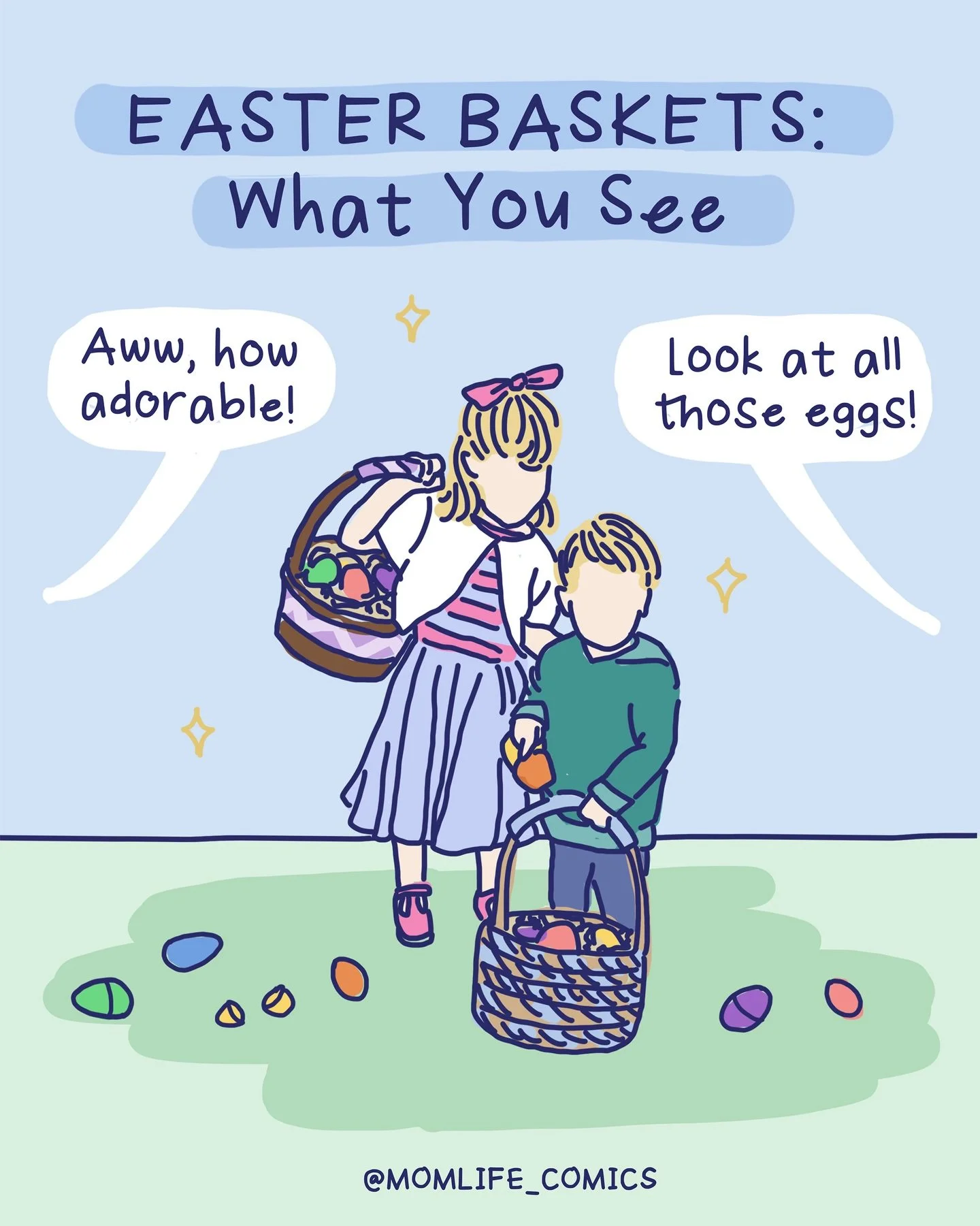 Don&rsquo;t forget that last minute trip to grab a chocolate bunny today! 🤪🐰 

Why does every holiday = tons of extra to-dos for moms? 😵&zwj;💫 And yes, I know, I know: 

&ldquo;NOT IN ALL FAMILIES! SOME DADS ARE SUPER INVOLVED IN THE HOLIDAYS! SO