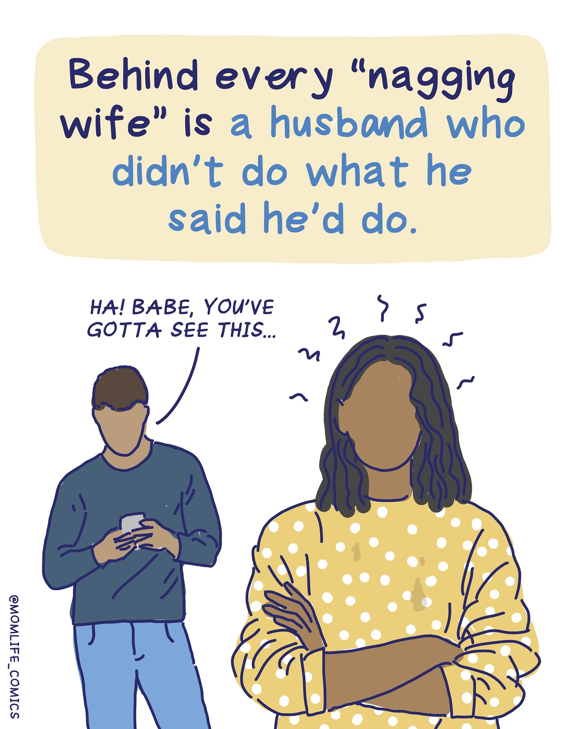 This is why the term &ldquo;nagging wife&rdquo; makes me RAGE 😡😤🤬

What else would you add?👇(I might need to do another installment of this one&hellip;)

#mentalload #husbandandwife #momlifecomics