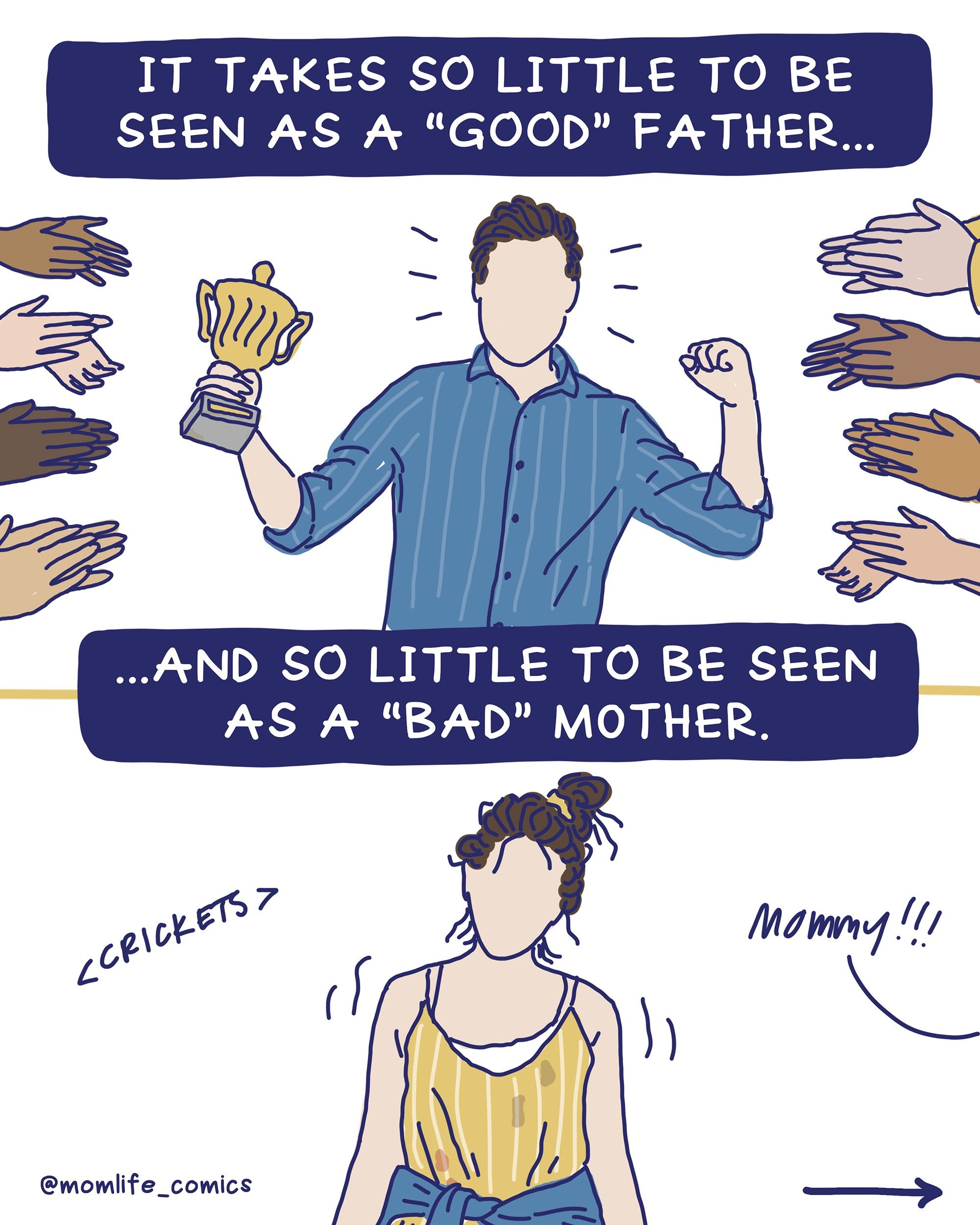 When I showed this comic to my husband and asked for his thoughts, he nodded along until he got to the last slide and then he said:

&ldquo;You might want to soften the message on this one. You don&rsquo;t want to come across as angry and bitter&hell