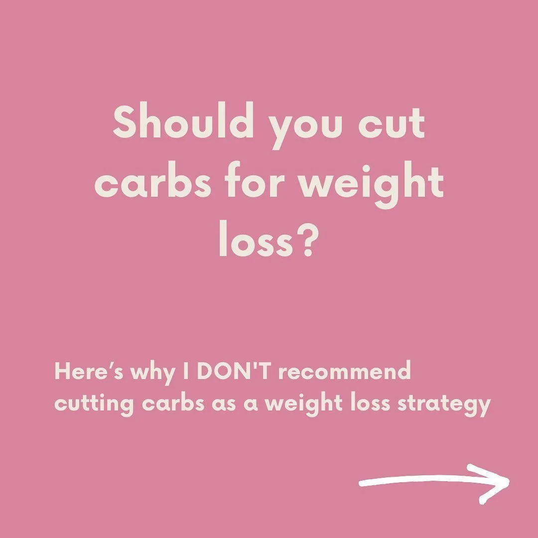 🥪🥟🥞🧇🍪🍩🍦🍰🎂🍭🍎🍊🍍🍒🍓

Thinking about cutting carbs to lose weight fast?

Just&hellip;don&rsquo;t. 

There are some situations where it might make sense to lower carb intake, but if you want to lose weight, cutting out an entire food group i
