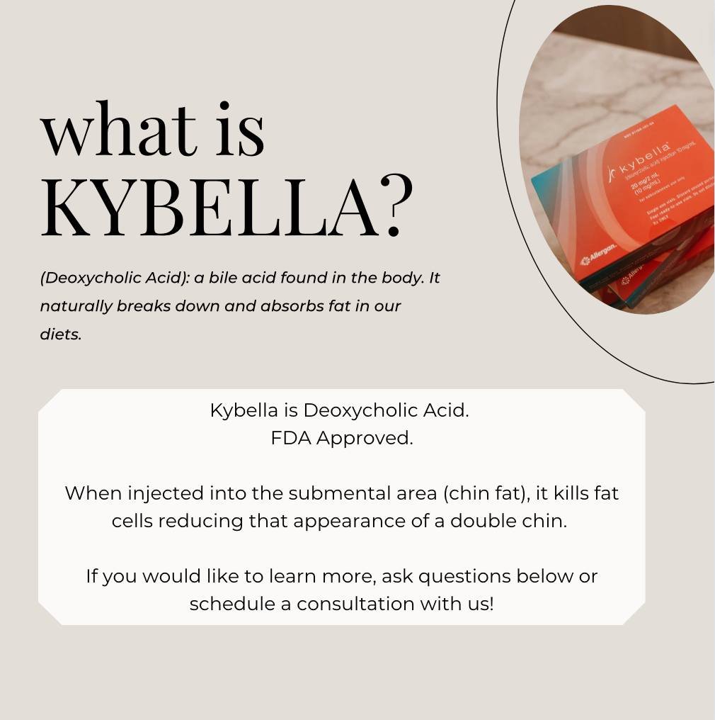 More information about Kybella! Stay tuned for exclusive offers coming up this week only🤍