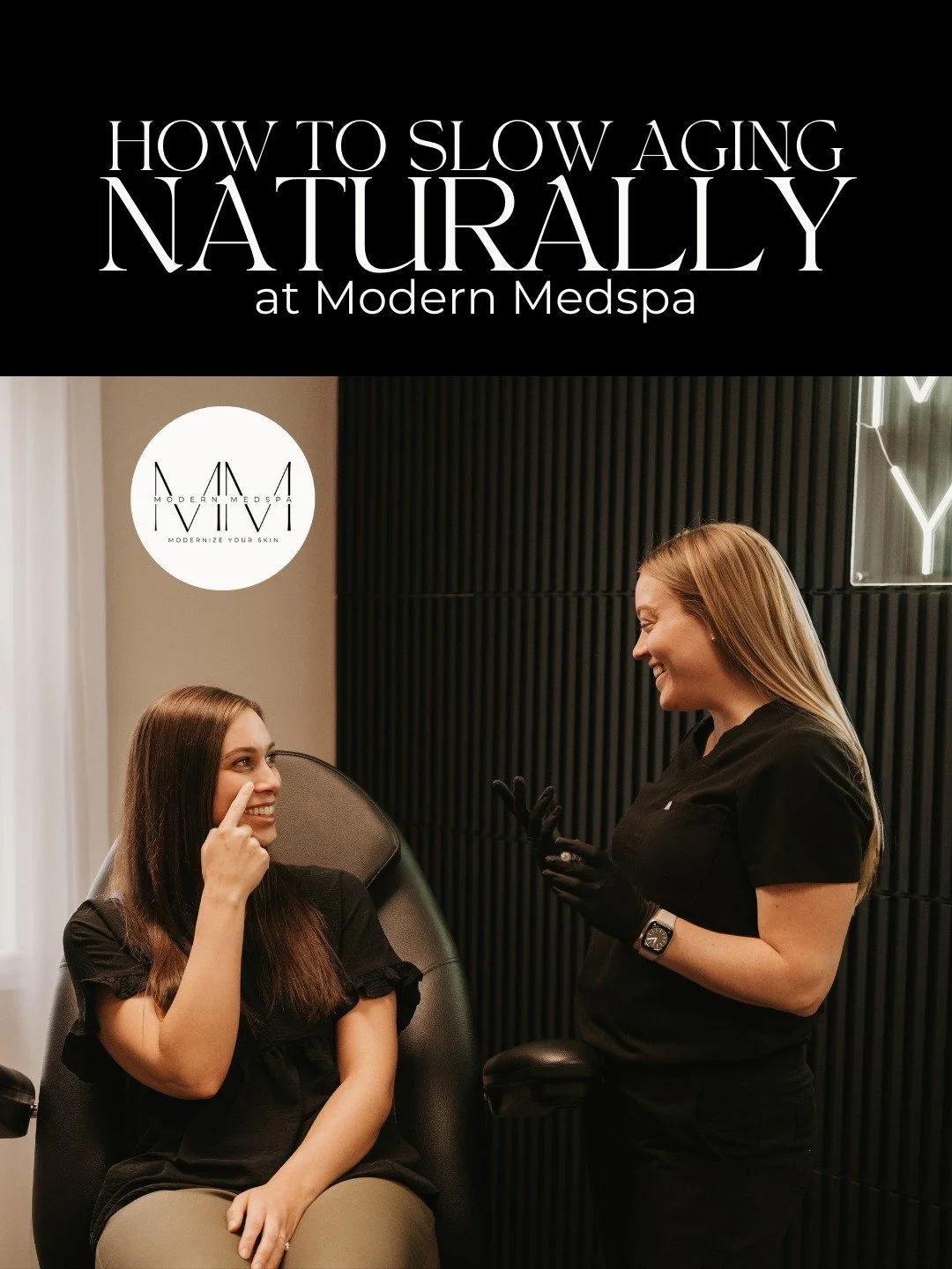 There are many ways we can help slow the aging process here at Modern Medspa ✨

ZO Skin Health: Medical-grade skincare designed to improve skin health, texture, and tone while supporting long-term results.

BBL: Targets sun damage, redness, and pigme