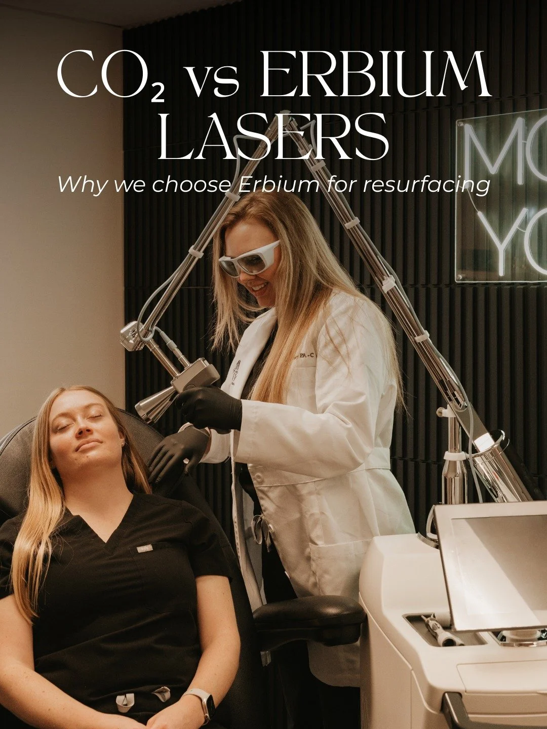 Not all resurfacing lasers are created equal! While CO₂  can be effective, it also comes with higher risks and longer recovery for many patients.

We choose Erbium TRL because it allows for controlled energy, safer treatment across skin tones, and a 