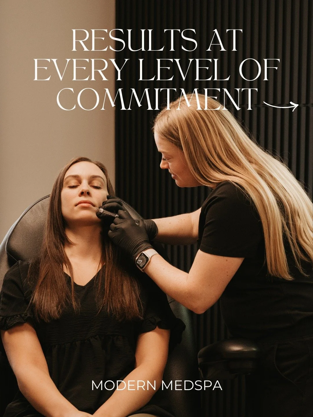 Depending on your preferences and comfort level, we can provide results through various options: from using skincare alone, to no-downtime procedures, or even a single treatment that may involve some downtime ✨ Which results are you most impressed by