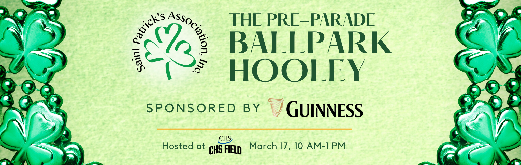 Pre-Parade Ballpark Hooley - Sponsored by Guinness 