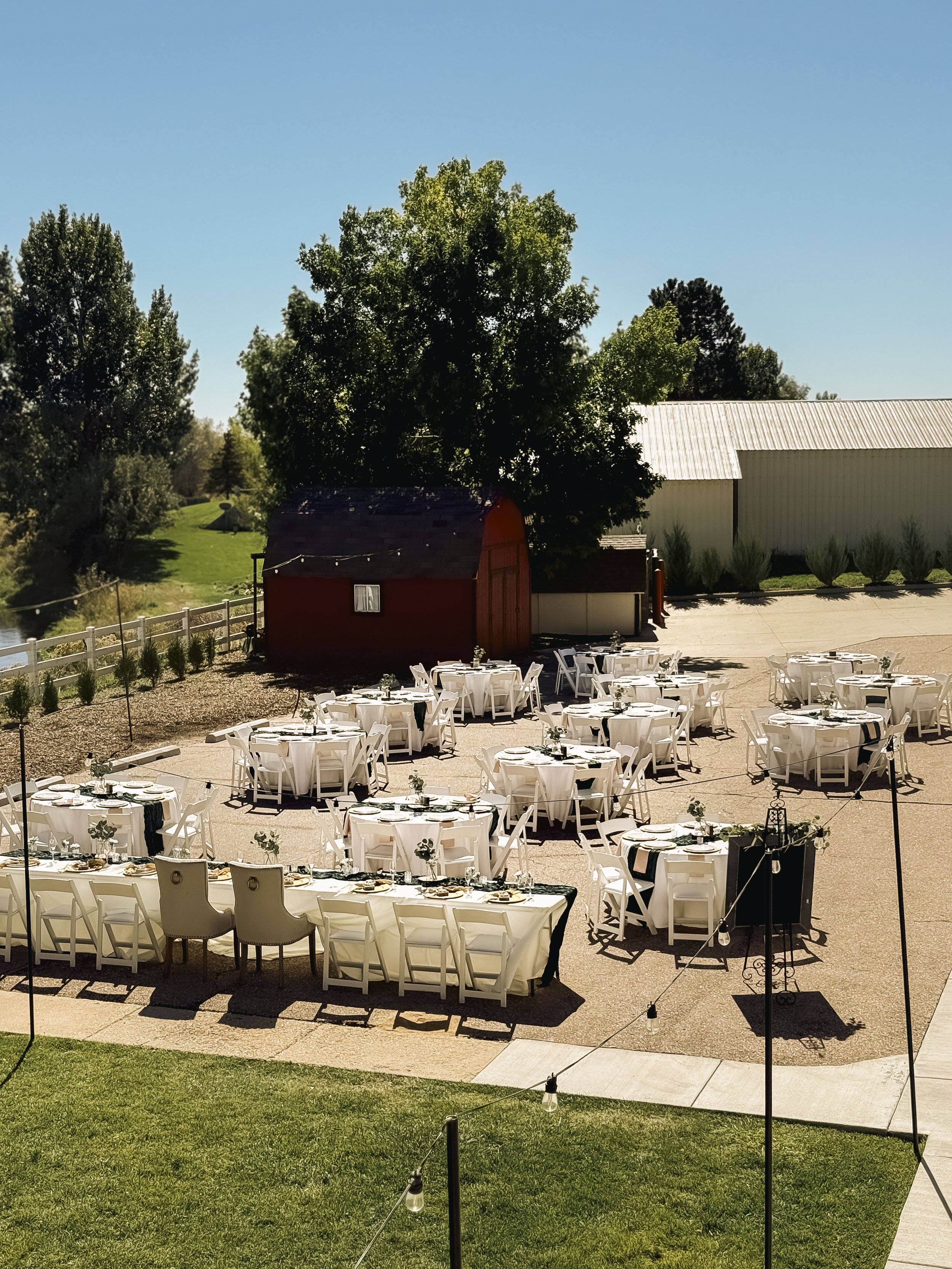 Outdoor reception area