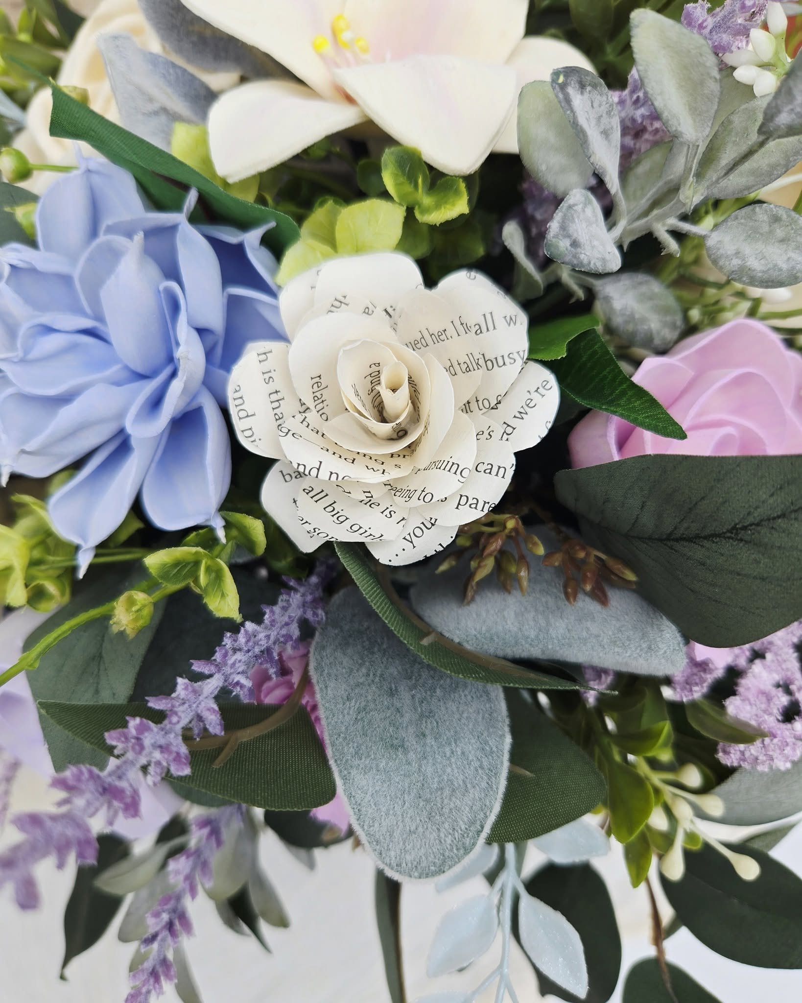 ConstantBlossoms_bouquet with book text flower.jpg