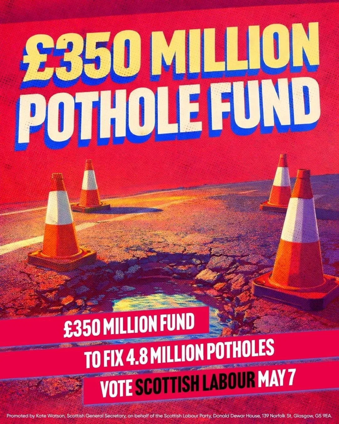 Tired of the potholes in West Lothian? 

A Scottish Labour government will invest &pound;350 million to repair nearly five million potholes and make our roads safer for everyone who relies on them. 

Scotland needs change. 🗳️