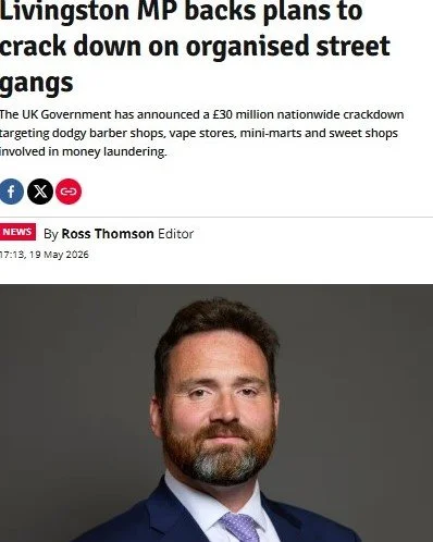 The UK Labour Government is taking firm action against organised crime gangs exploiting our high streets through rogue businesses that launder money, exploit workers, and fuel local crime.

&pound;30 million is being directed into enforcement, with t
