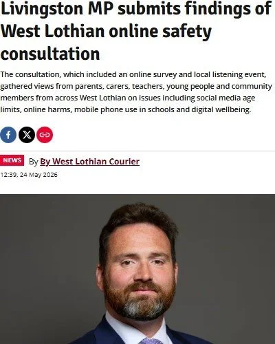 Technology is central to young people&rsquo;s lives, but we must ensure they are properly protected. Local residents have shared strong support for tougher safeguards around harmful content, addictive algorithms, and age limits.

As part of the UK La