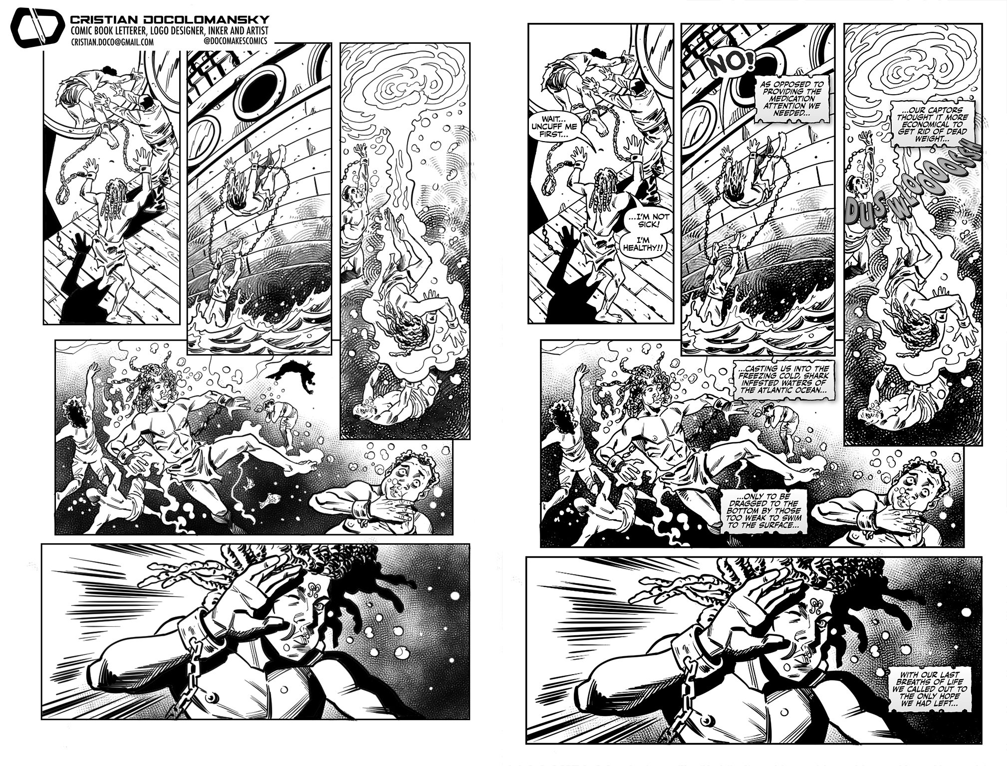 MYCHAL FOSTER AND THE MAREHEMU 1
Script: Will Cooper
Art: Dantas
Lettering and logo design by Cristian Docolomansky
Published by Inkosi Comics