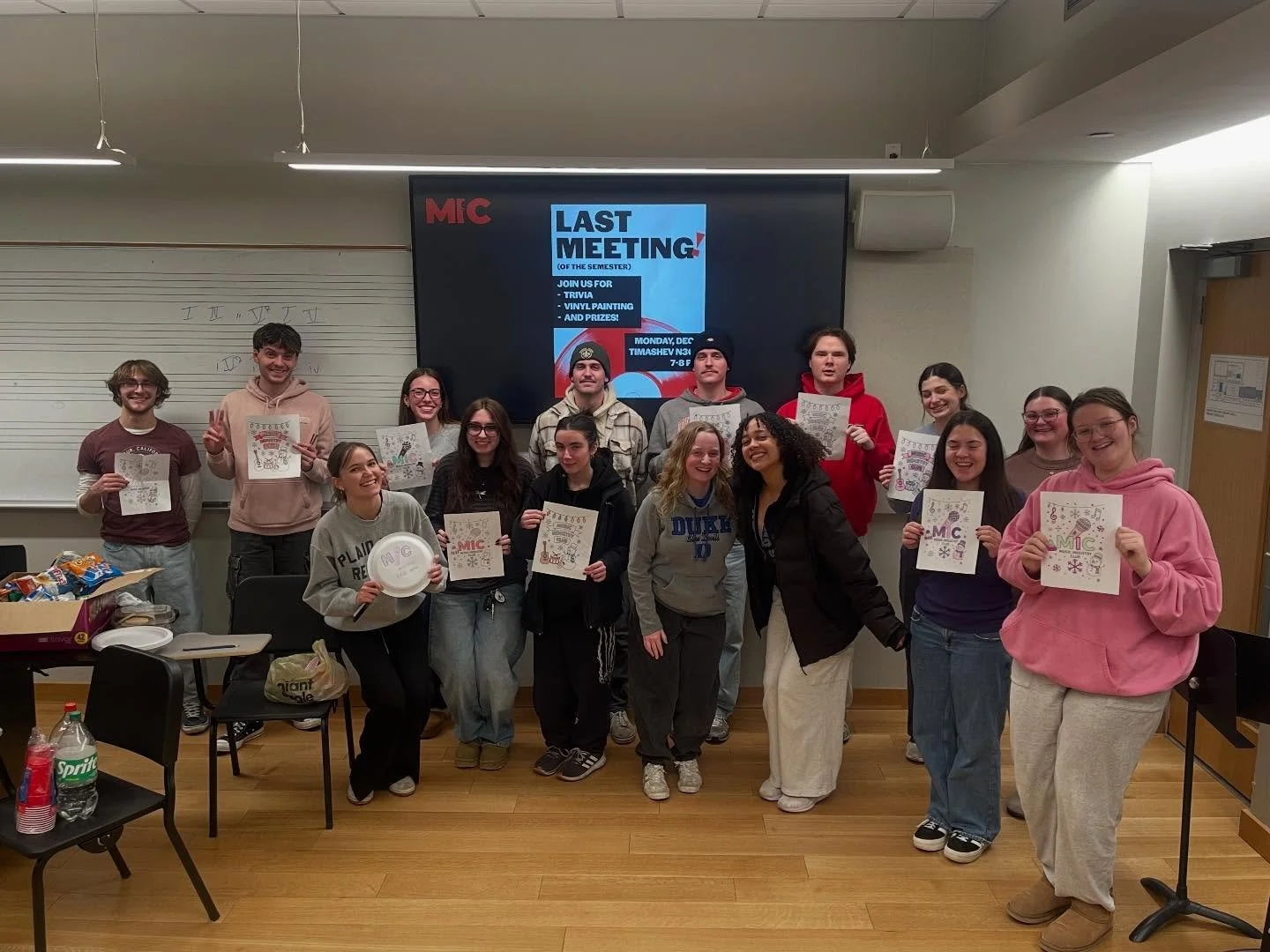 Thank you to everyone who joined us for our end of semester celebration! We loved taking a break from class to play music Jeopardy, have some snacks, and color! Congrats to our winning Jeopardy team, what a great way to wrap up. We will see you next 