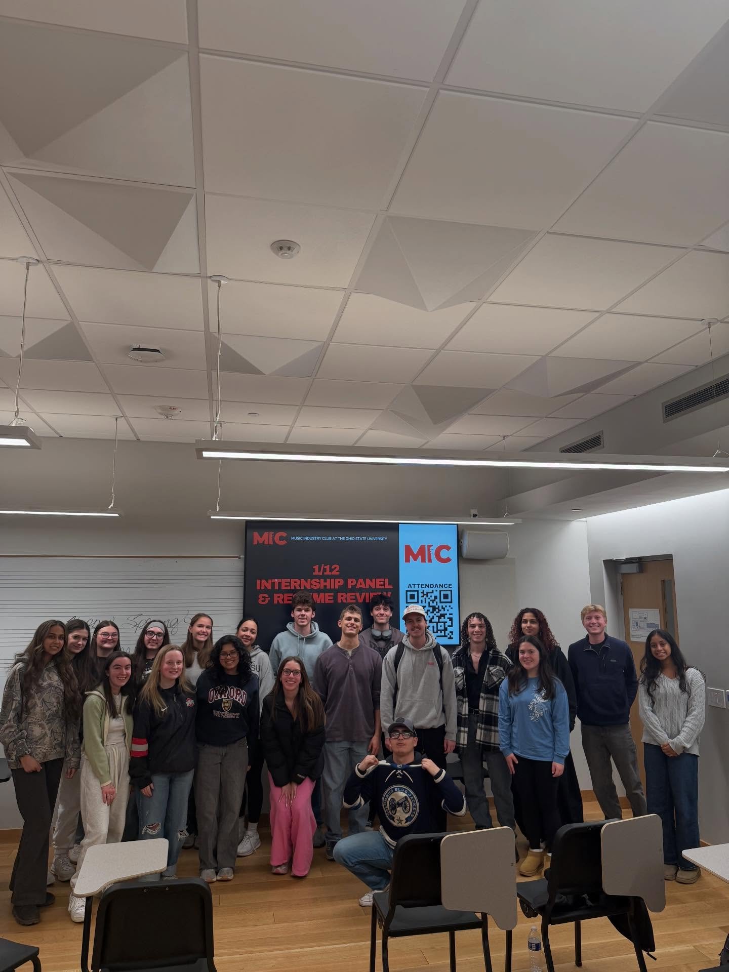 Thank you to everyone who joined us on Monday for our internship panel! We hope it was insightful for those of you seeking internships for the summer. Be sure to join us Monday, 1/26 for our album release simulation and to pick up your merch! See you