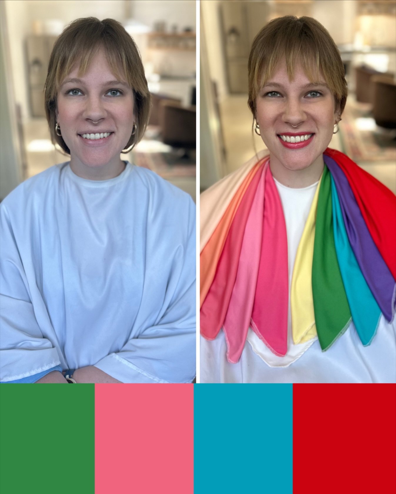 Paintbox Spring

Fresh 🌸 Warm 🥧 Radiant ✨ Playful 🎨

My Paintbox clients embody the colorful energy of freshly opened artist pigments

Clear tones with high intensity bring the energy they need to shine ☀️

Lively warmth and light intensity keeps 