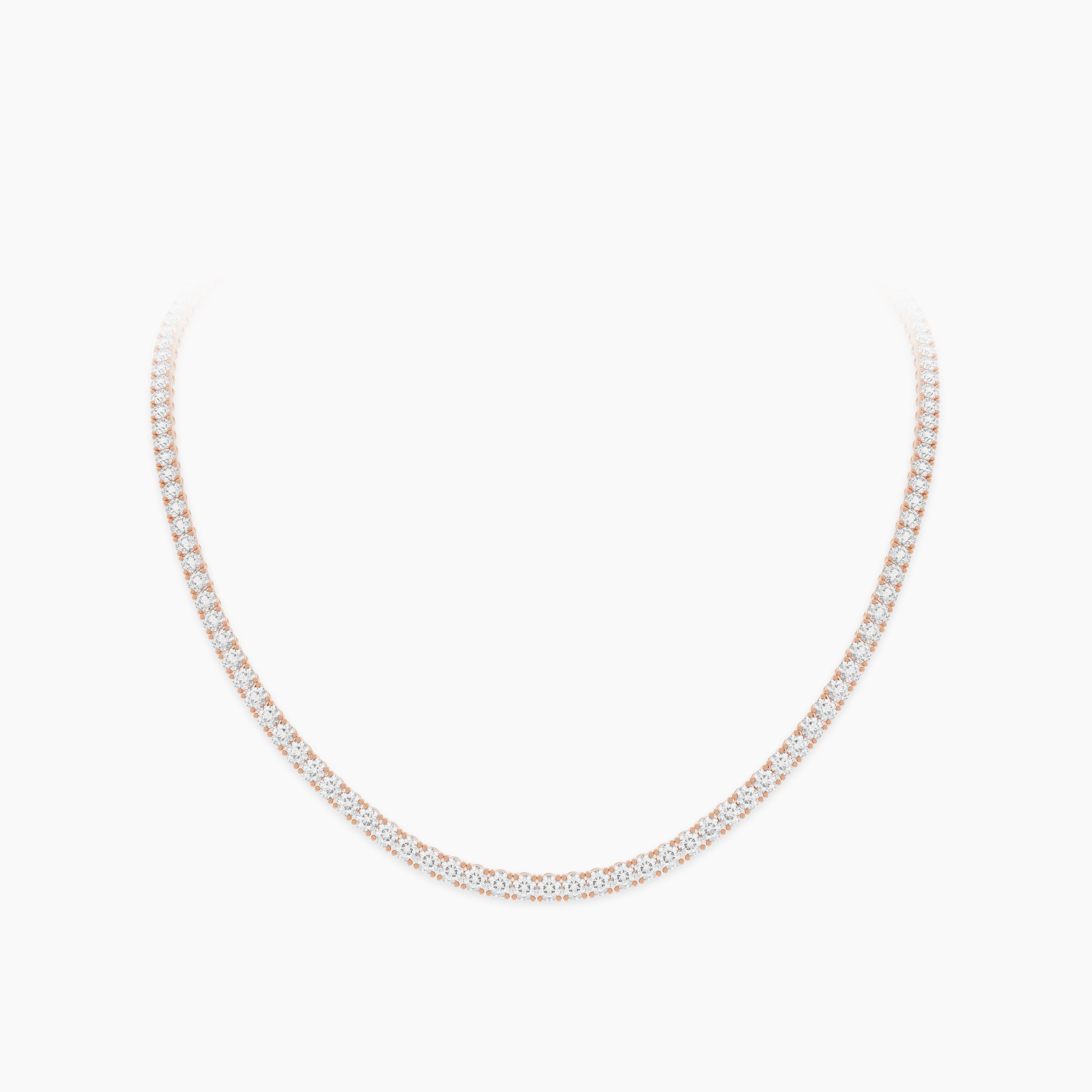 Round Tennis Necklace