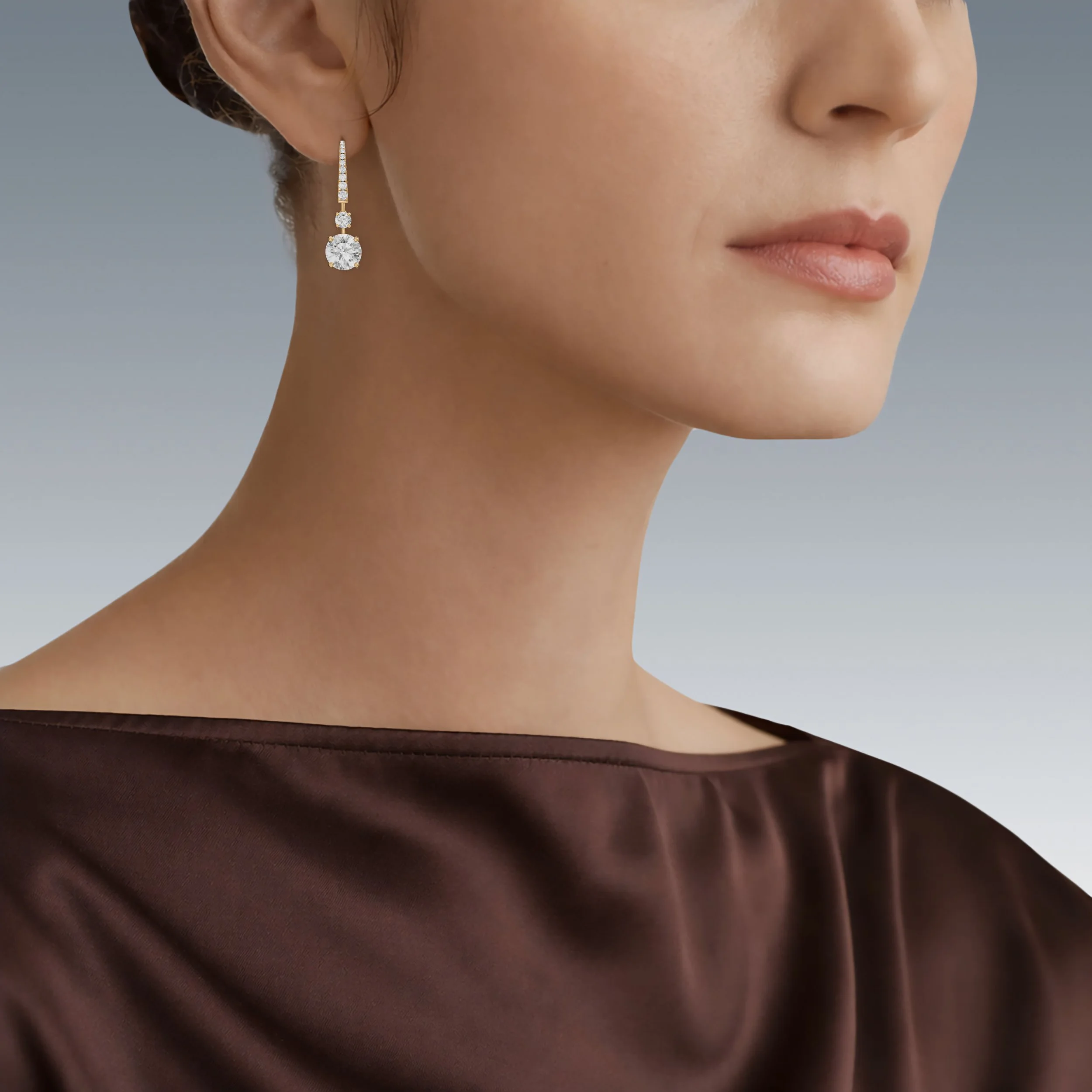 Drop Earrings Yellow Gold Model Shot.jpg