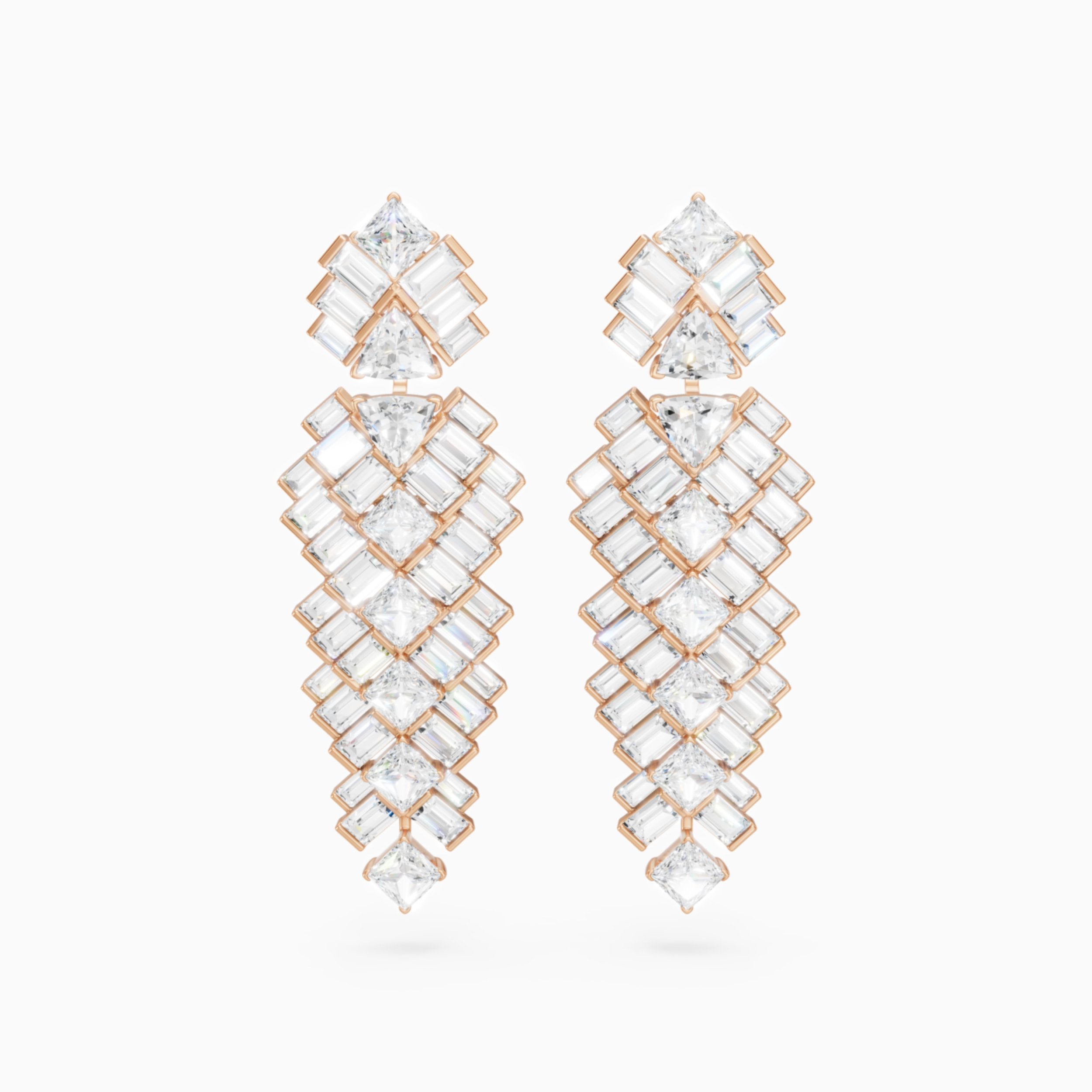 Feather Earrings Rosre Gold Front.jpg