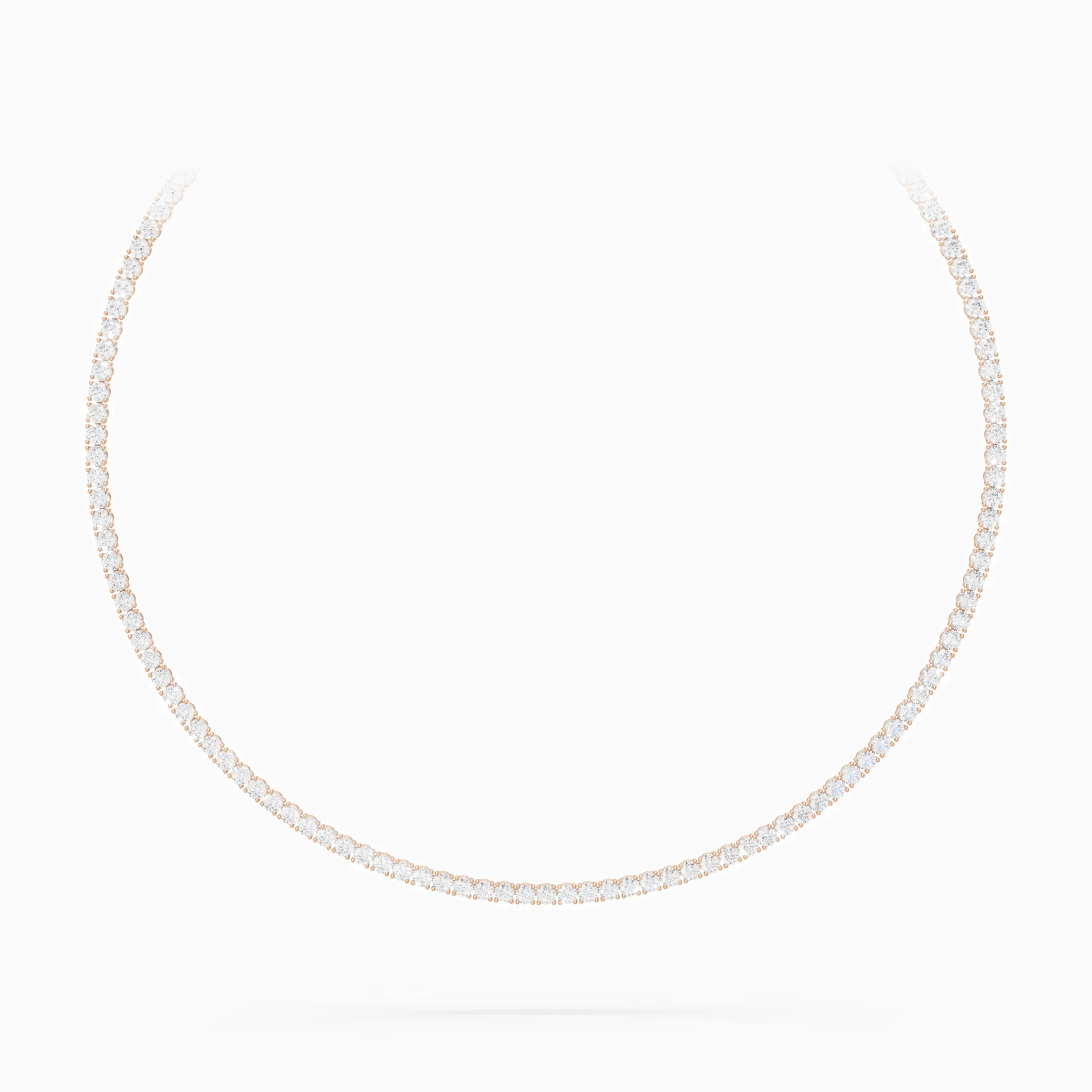 Round Tennis Necklace