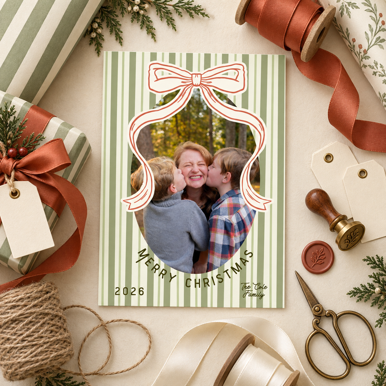 2026 | Wrapped Up With A Bow Holiday Cards