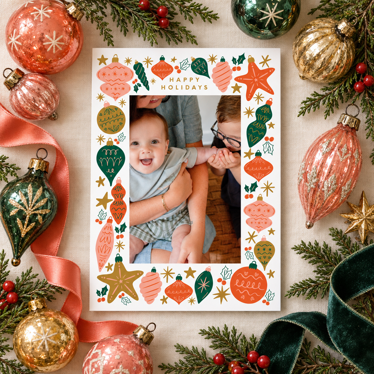 2026 | Bauble Confetti Holiday Cards