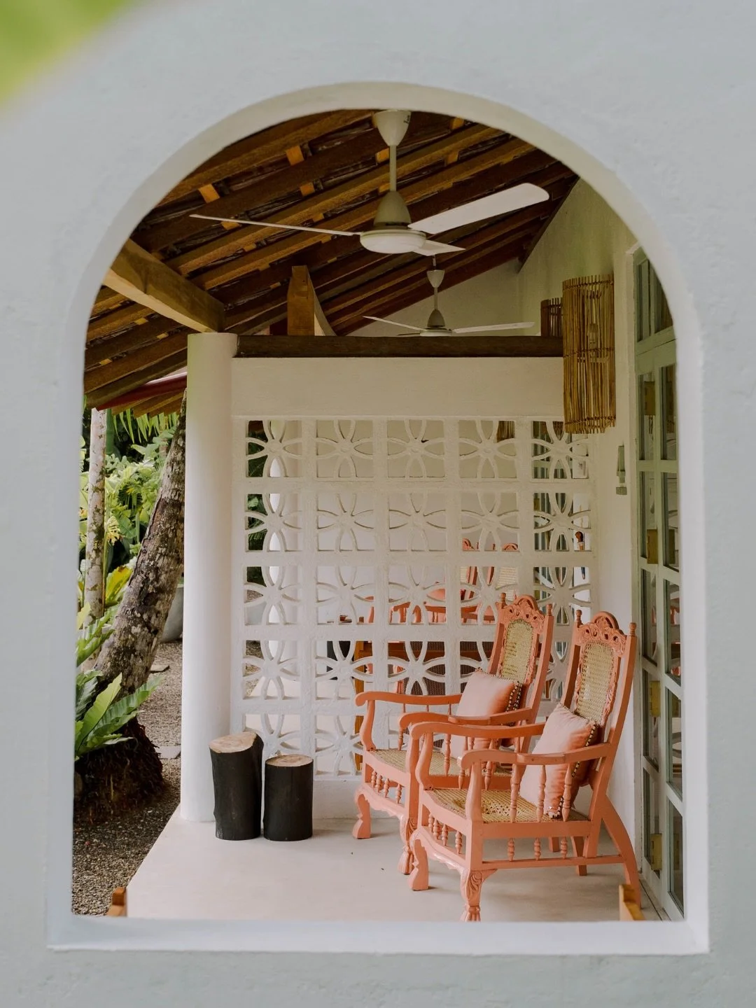 A pattern of holes in a wall.
It&rsquo;s how Sri Lankan houses have always let light and air move through.

When we started building, nobody made the molds anymore. So we had new ones cast, from scratch. Just to keep the pattern alive.

Now it&rsquo;
