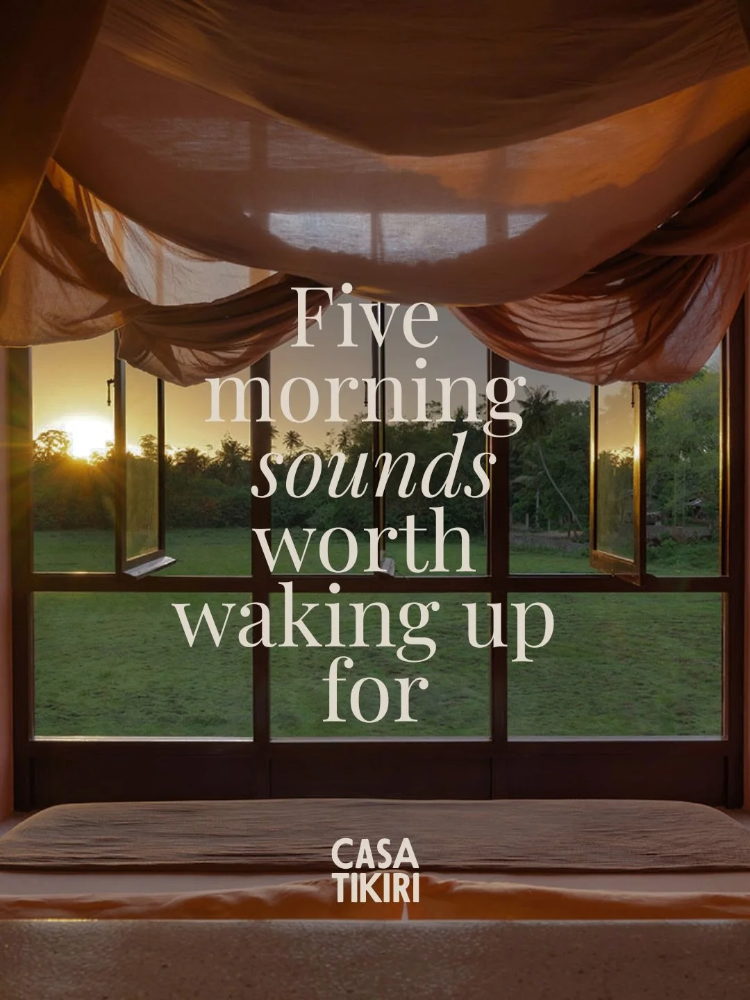 Five morning sounds worth waking up for.

Turn your volume up.

If you&rsquo;ve been to Sri Lanka, you know these. Tell us which one takes you right back. 👇🏻

Tag someone who&rsquo;d recognize every single one.

#casatikiri #srilanka #ahangama #tra