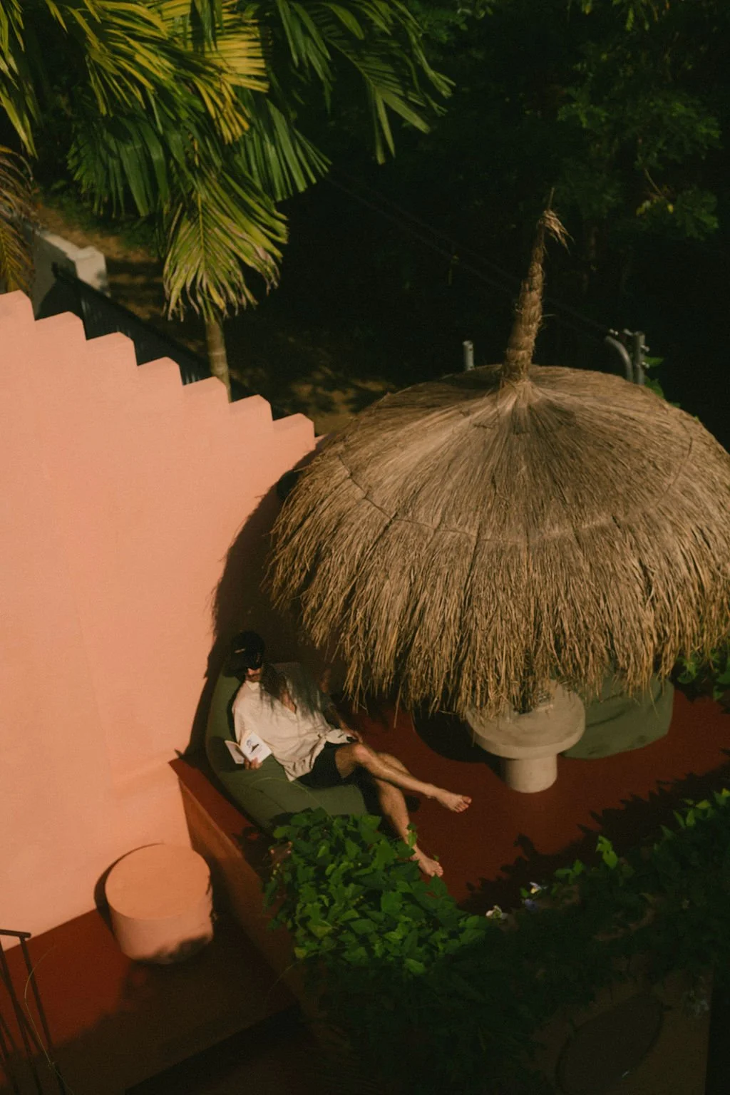 Reading under the shade at the Paddy Lodge, Casa Tikiri — slow living in Sri Lanka